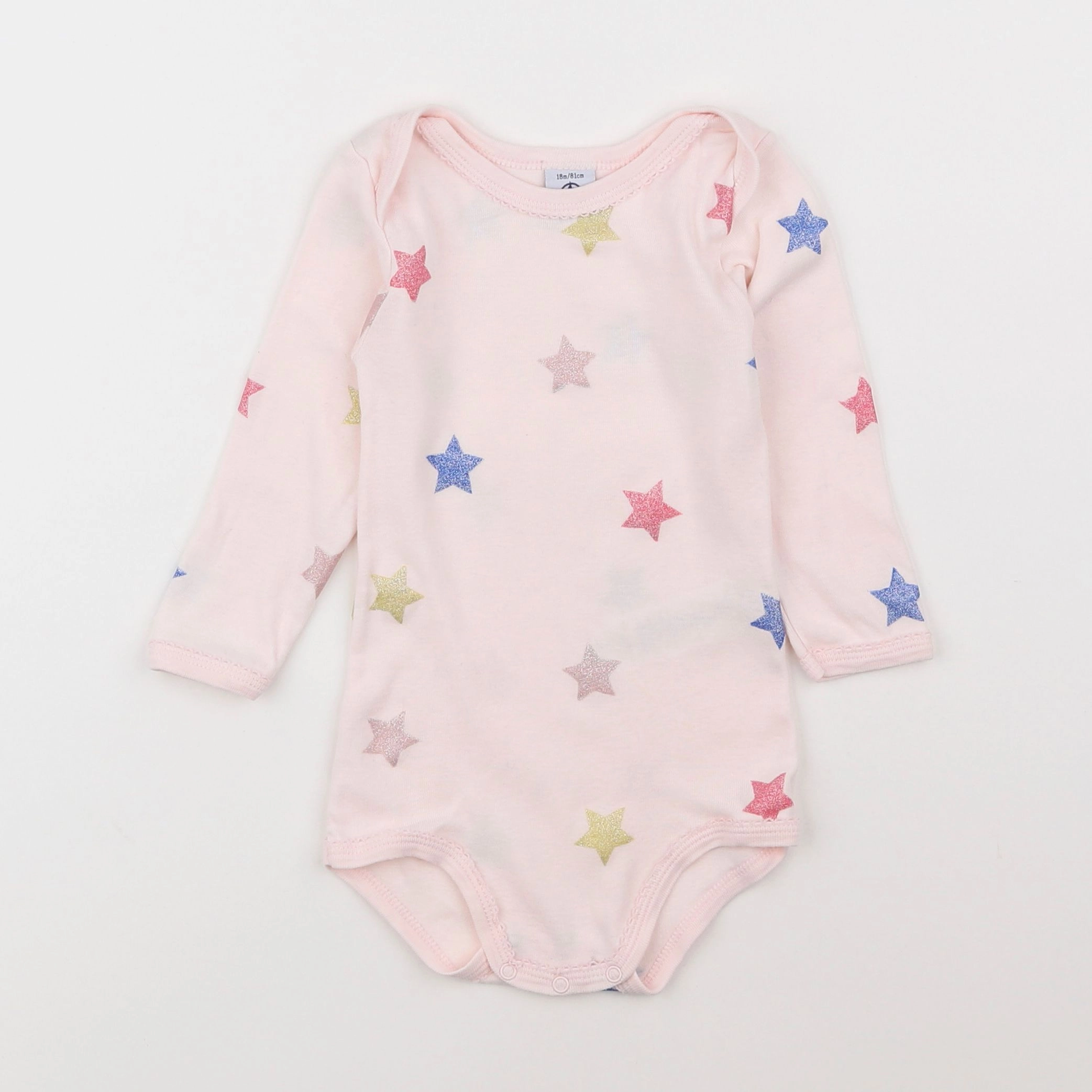 Petit Bateau - body rose - 18 mois