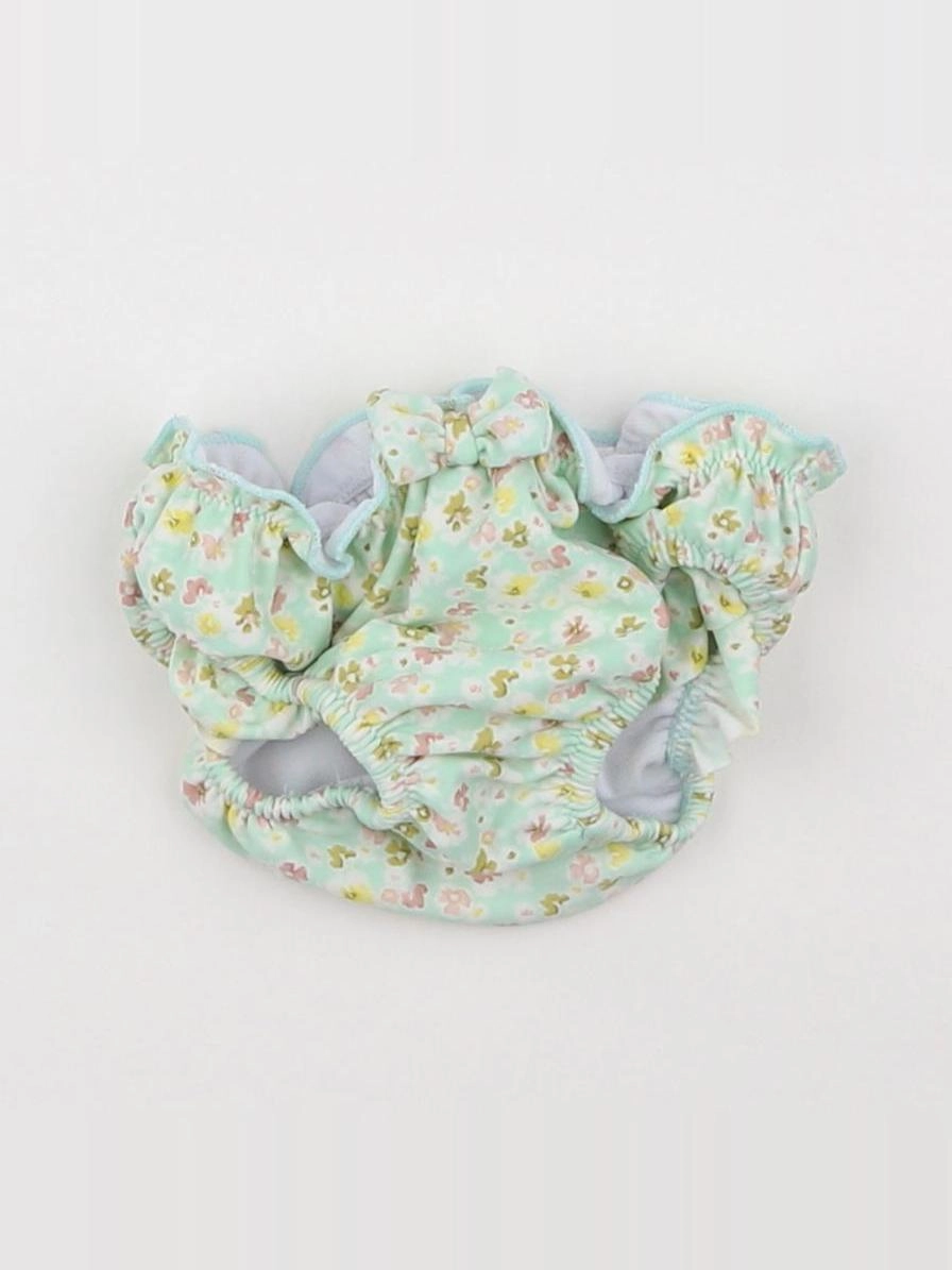 Vertbaudet - maillot de bain vert - 6/9 mois