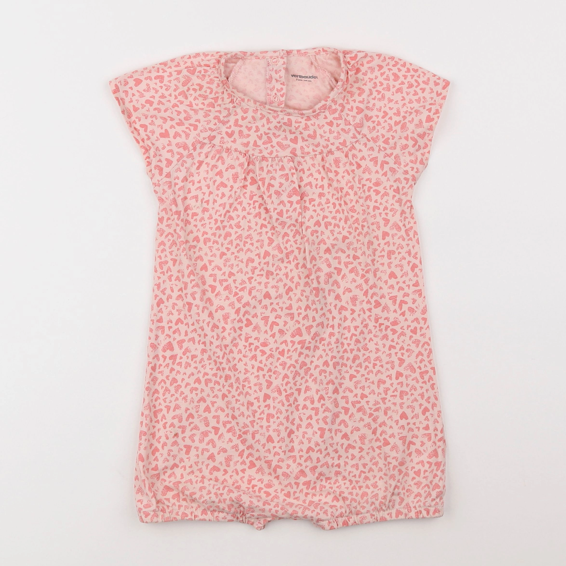 Vertbaudet - pyjama coton rose - 3 ans