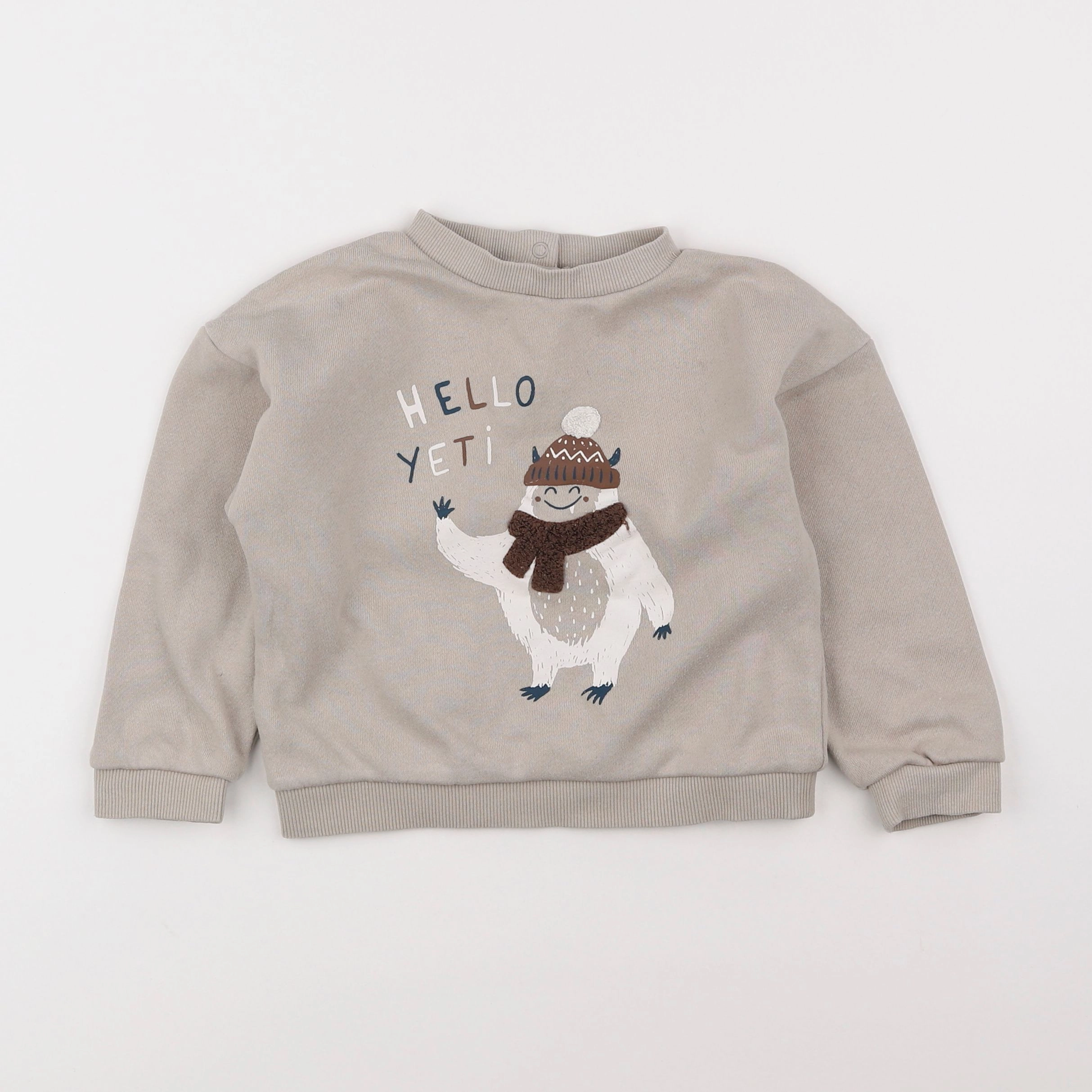 Vertbaudet - sweat taupe - 3 ans