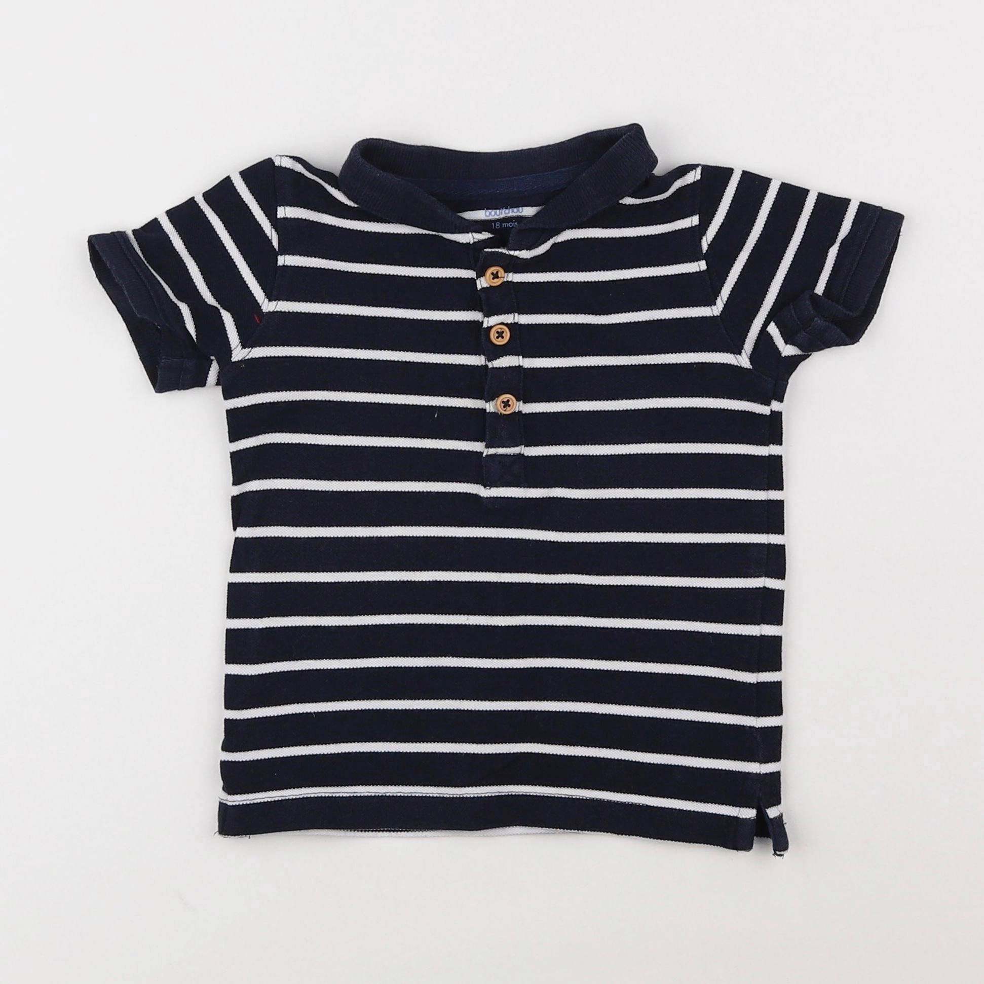 Boutchou - polo bleu - 18 mois