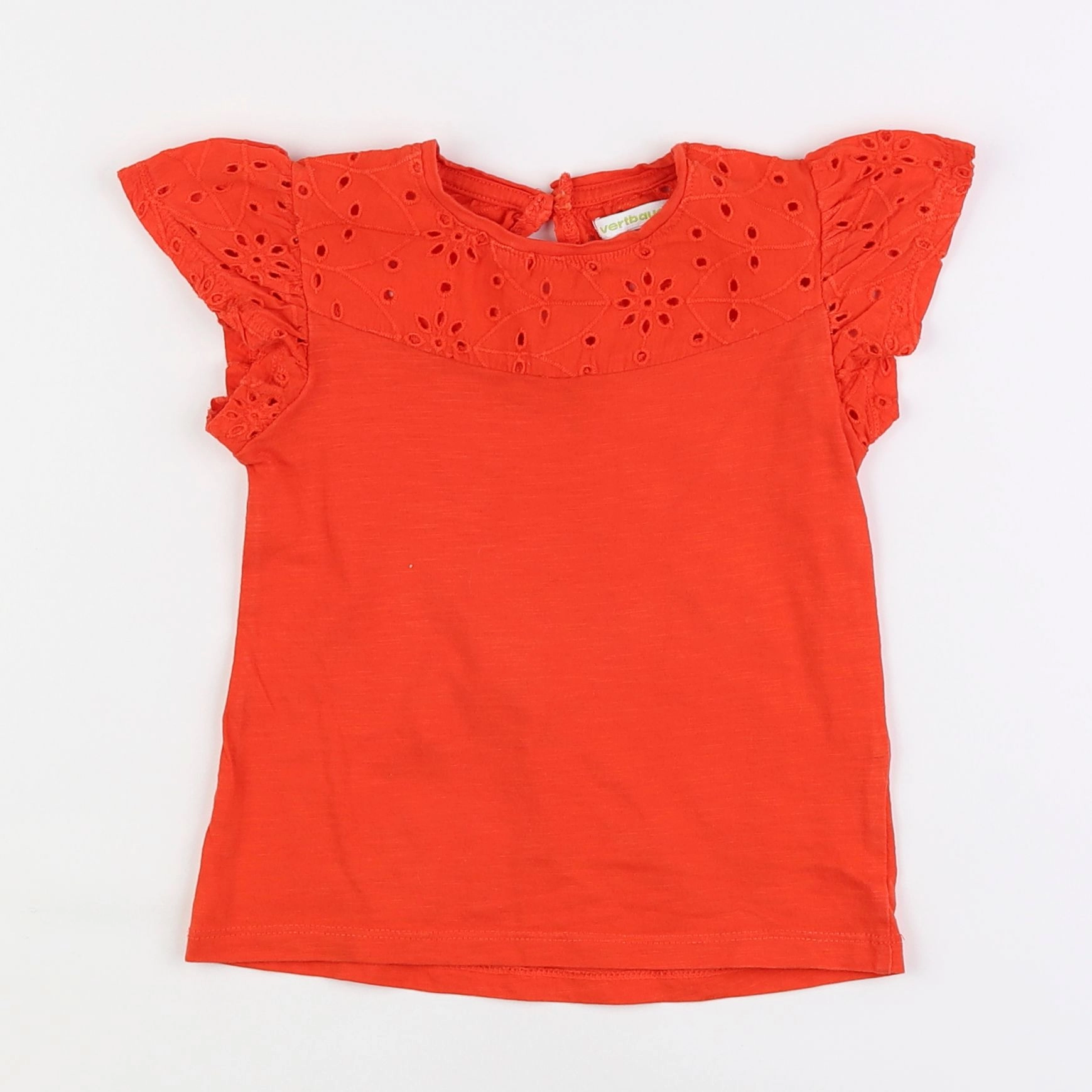 Vertbaudet - tee-shirt rouge - 4 ans