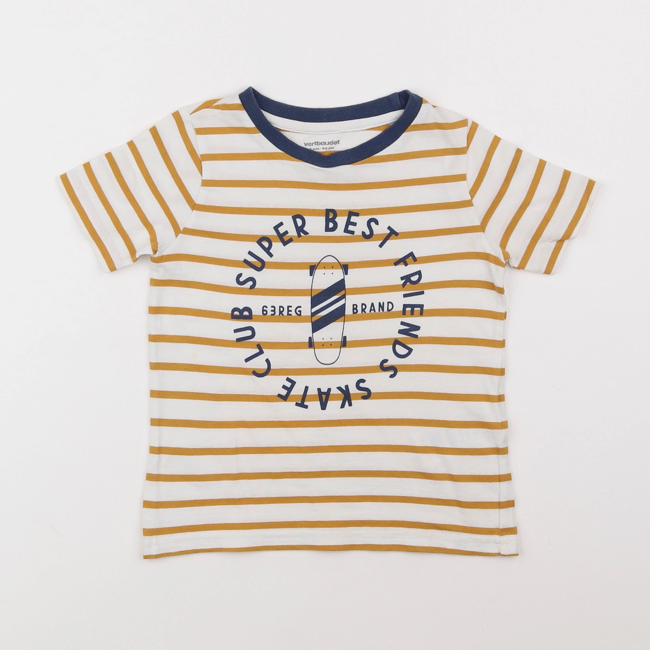 Vertbaudet - tee-shirt jaune - 3 ans