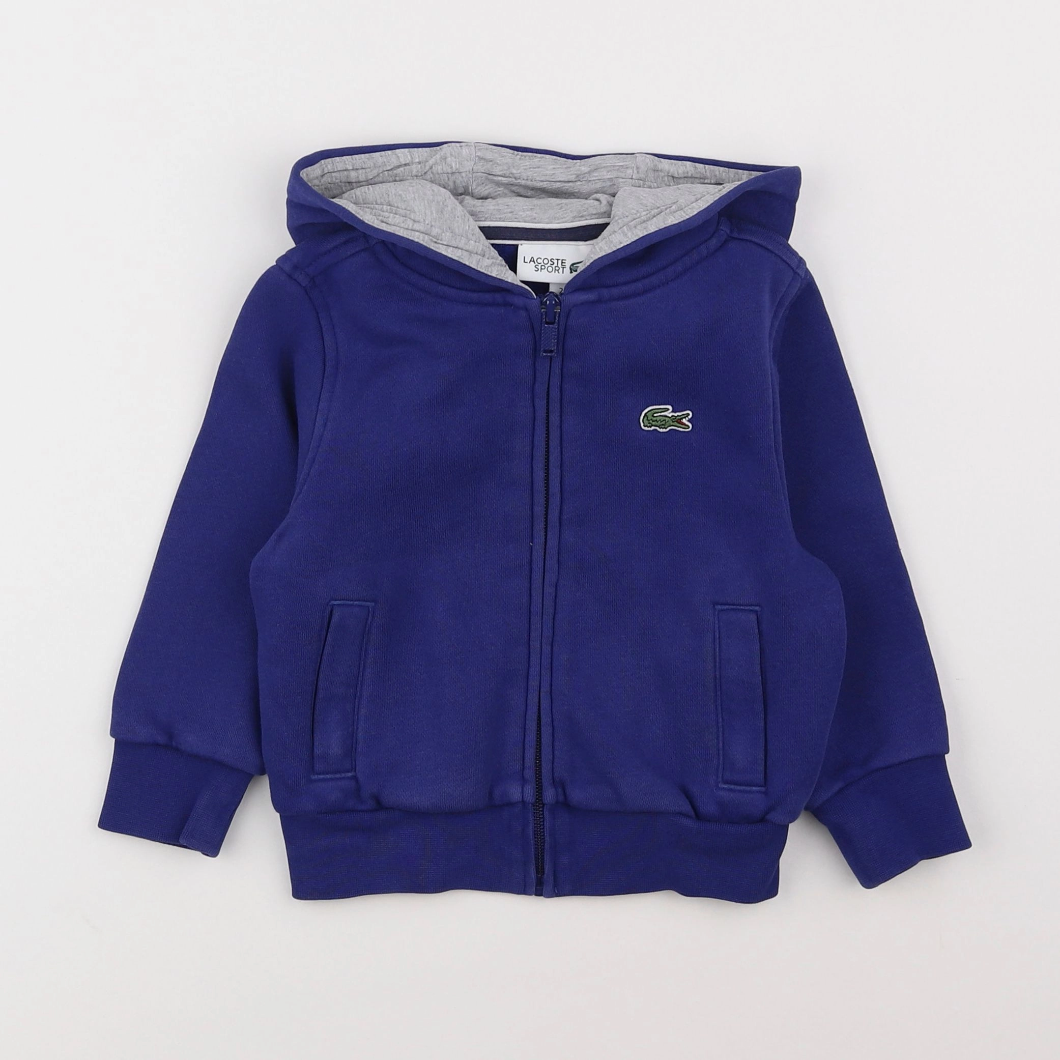 Lacoste - sweat bleu - 2 ans