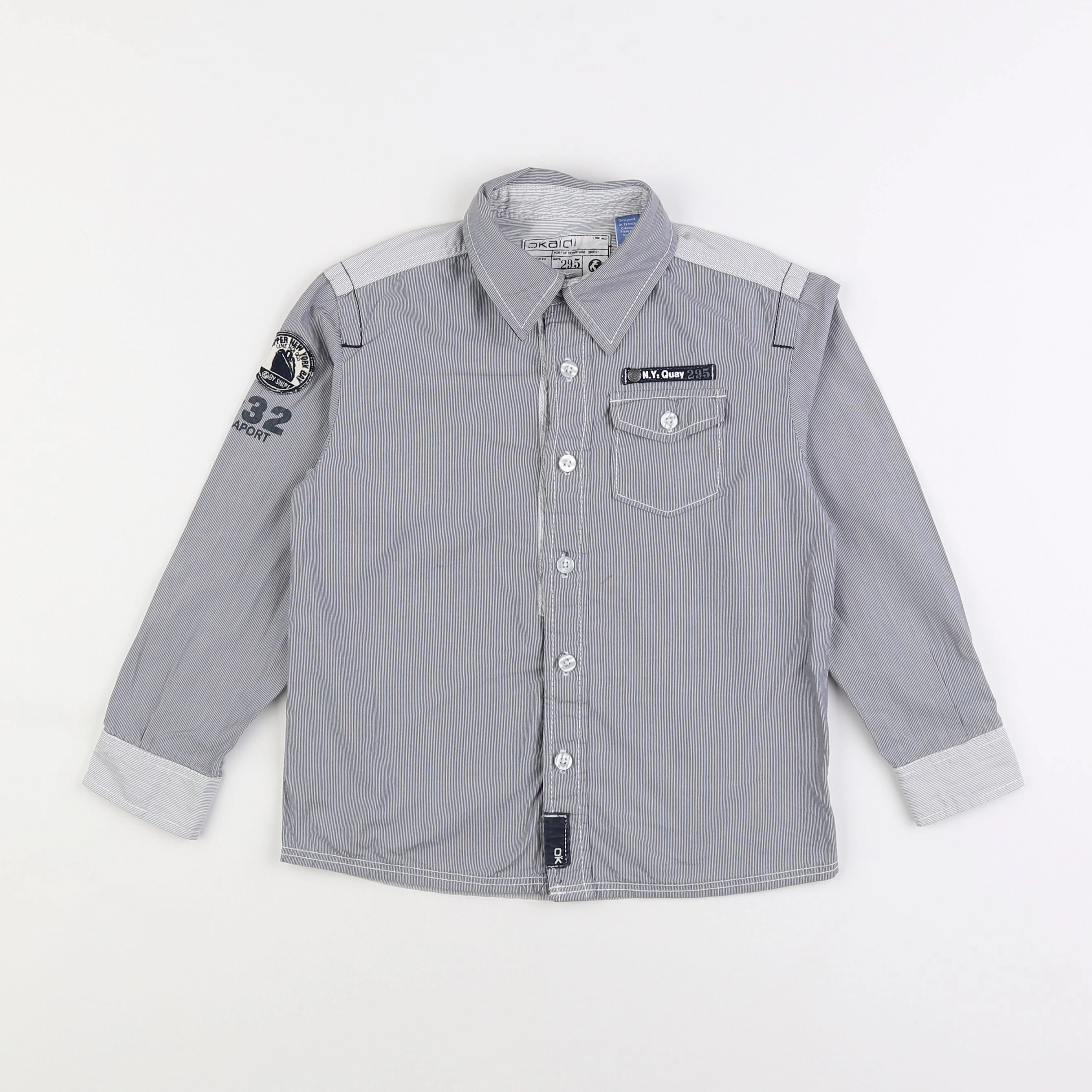Okaidi - chemise gris - 6 ans