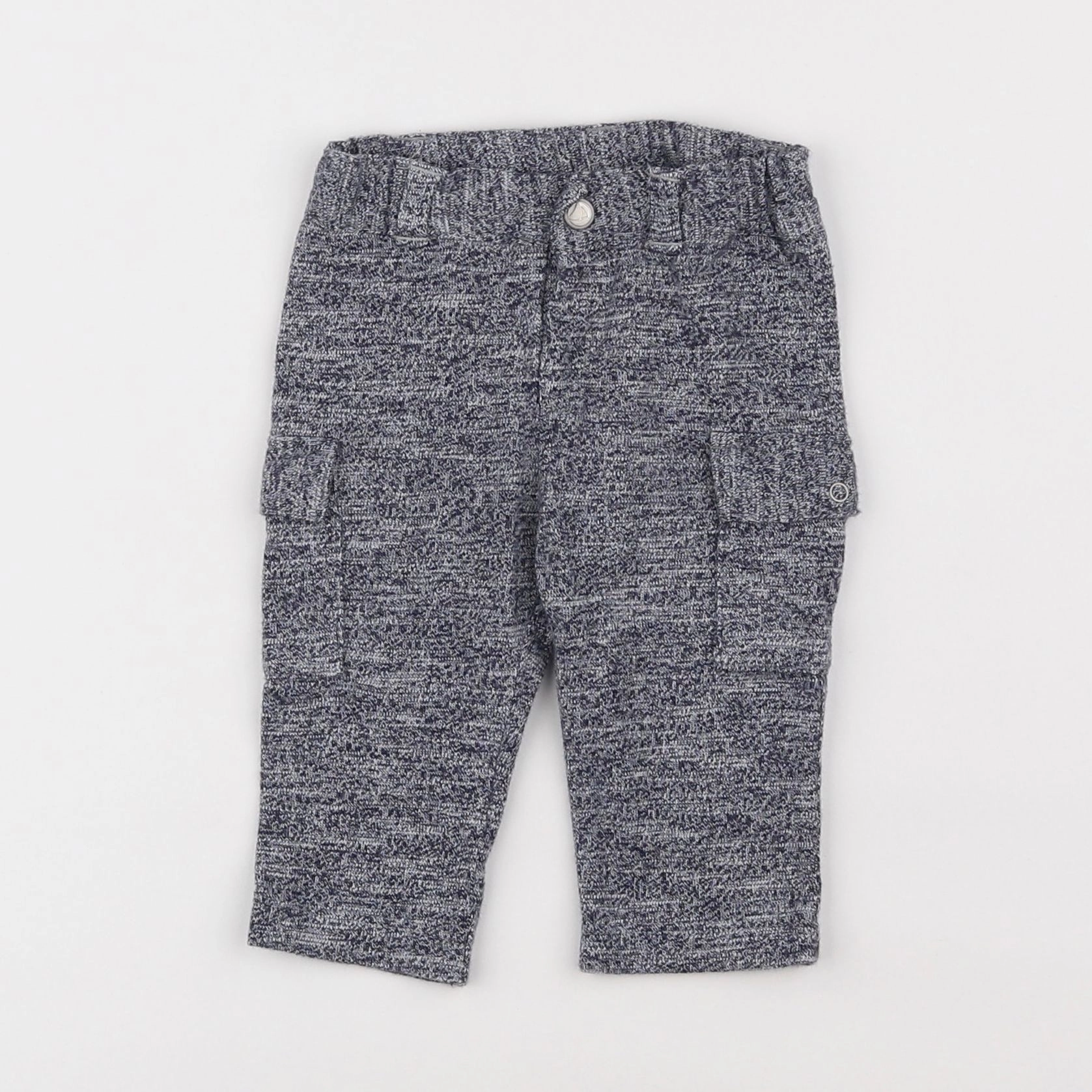 Petit Bateau - pantalon bleu - 3 mois