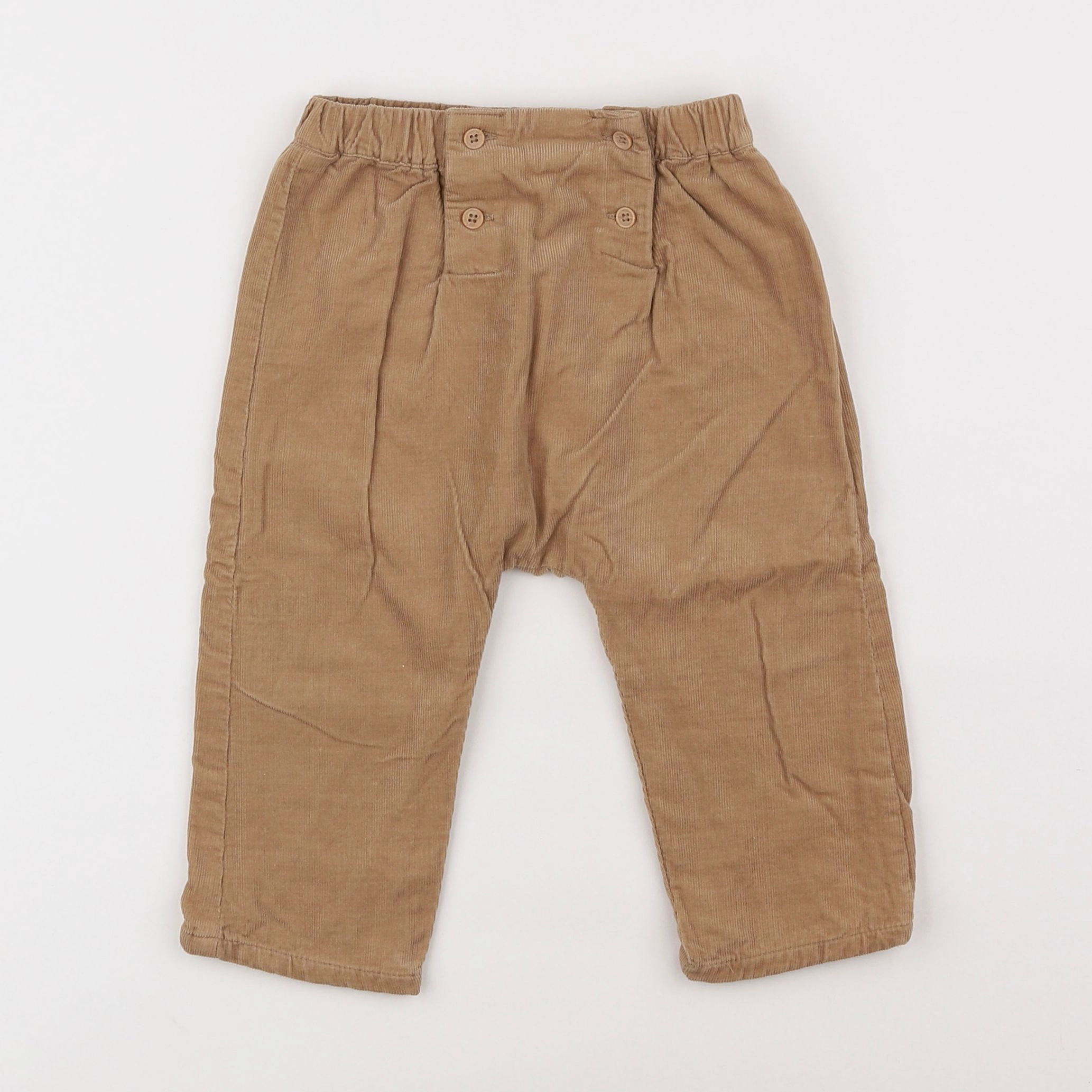 Vertbaudet - pantalon marron - 18 mois