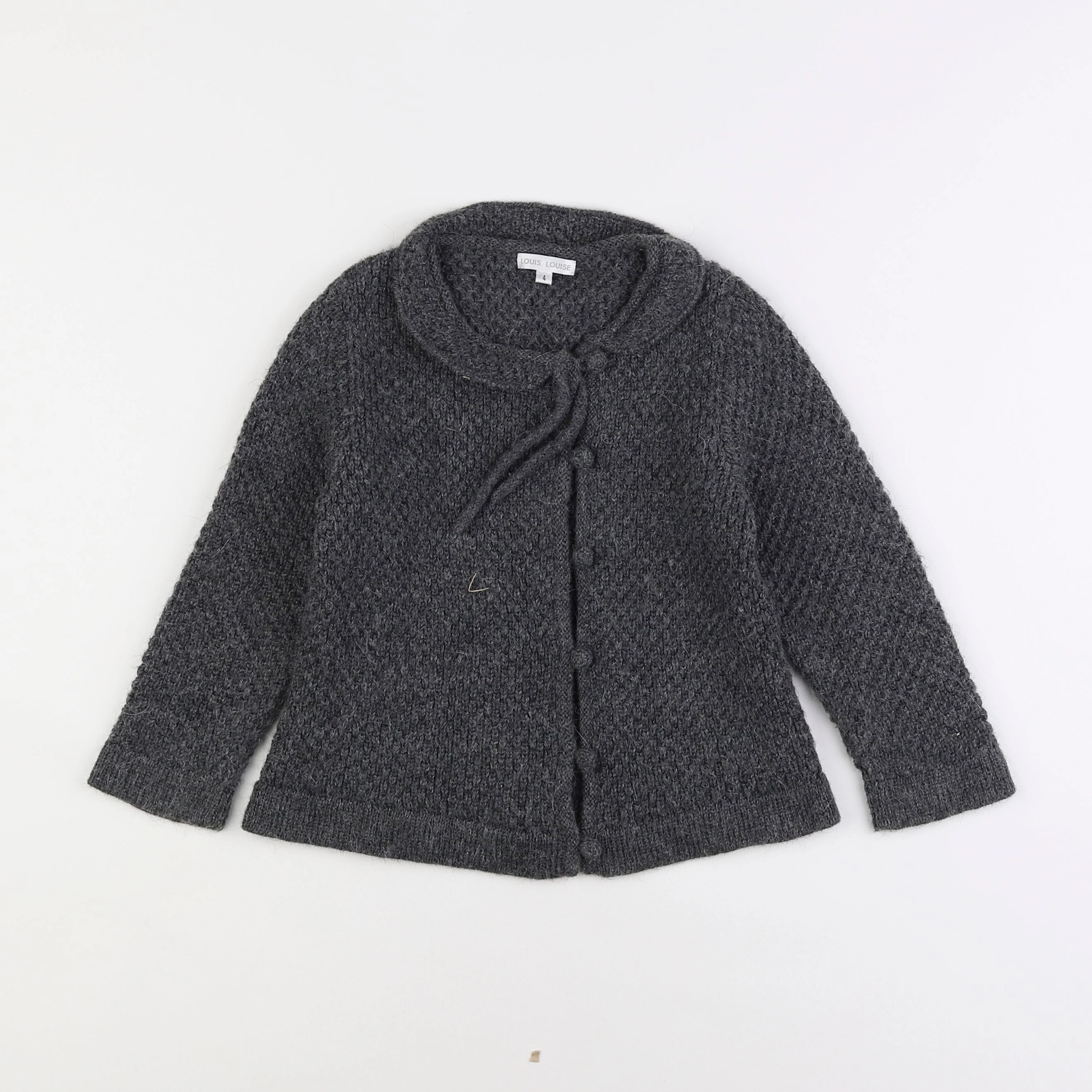 Louis Louise - gilet gris - 4 ans