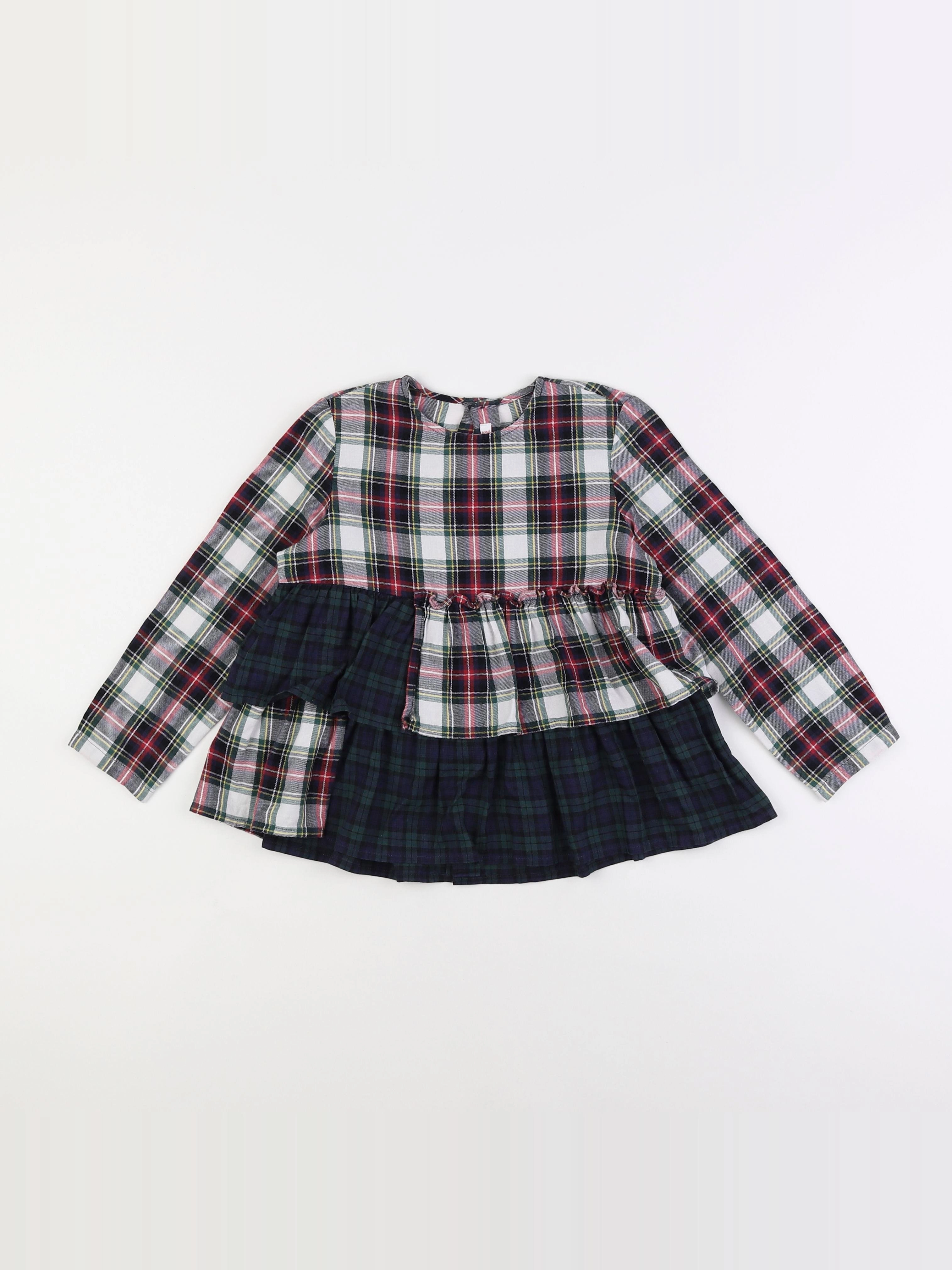 Il Gufo - blouse rouge, vert - 6 ans