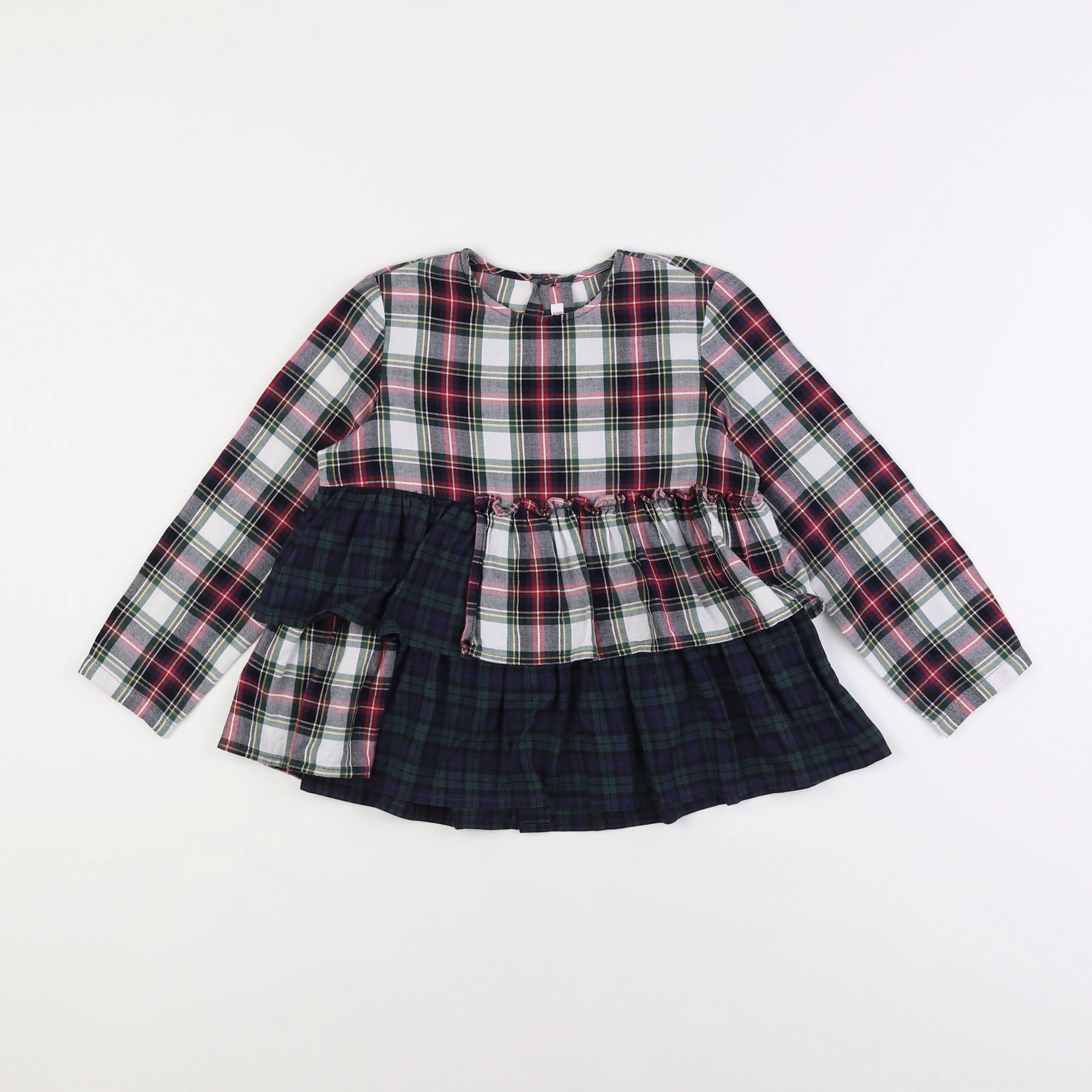 Il Gufo - blouse rouge, vert - 6 ans