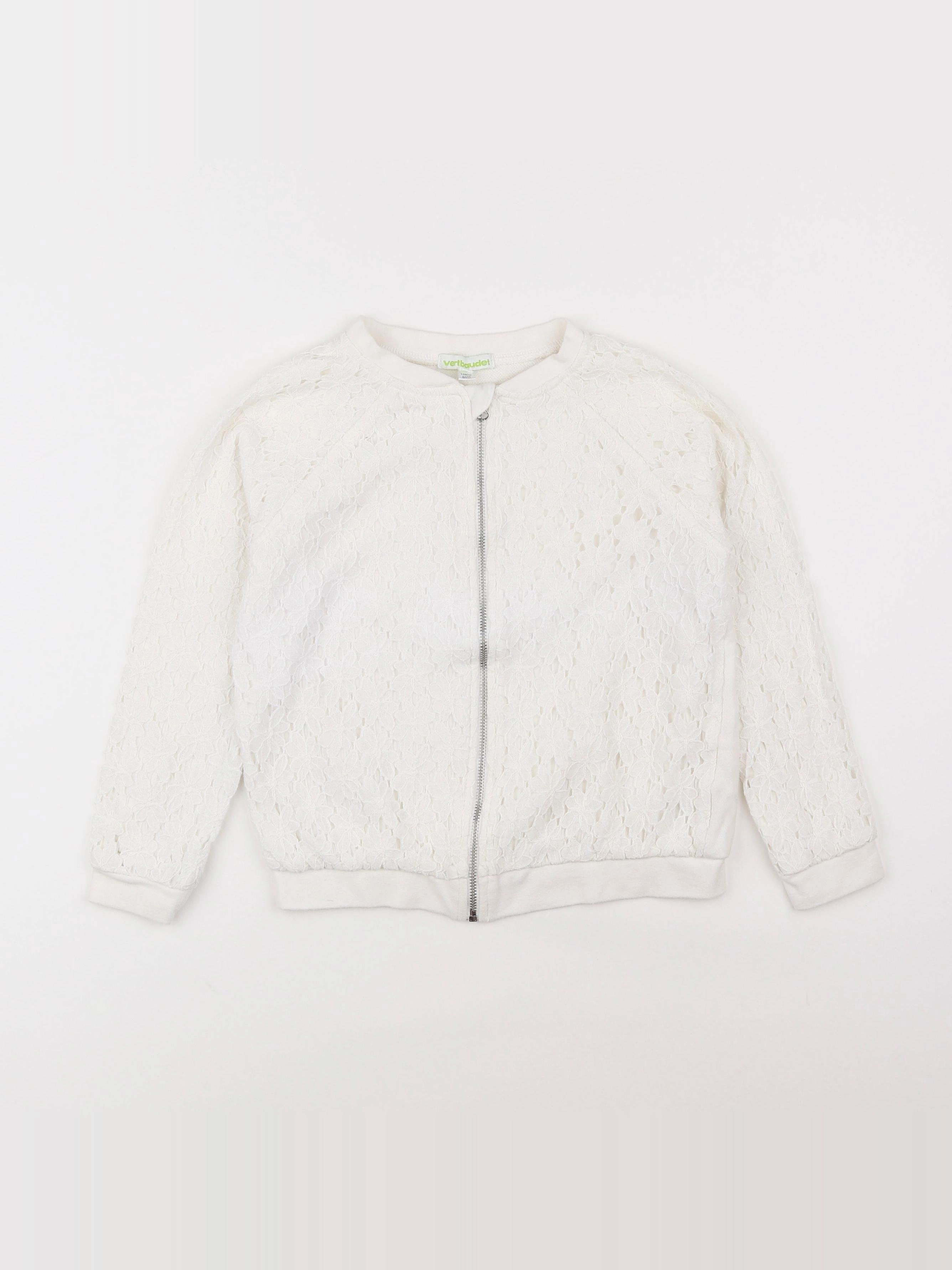 Vertbaudet - veste blanc - 8 ans