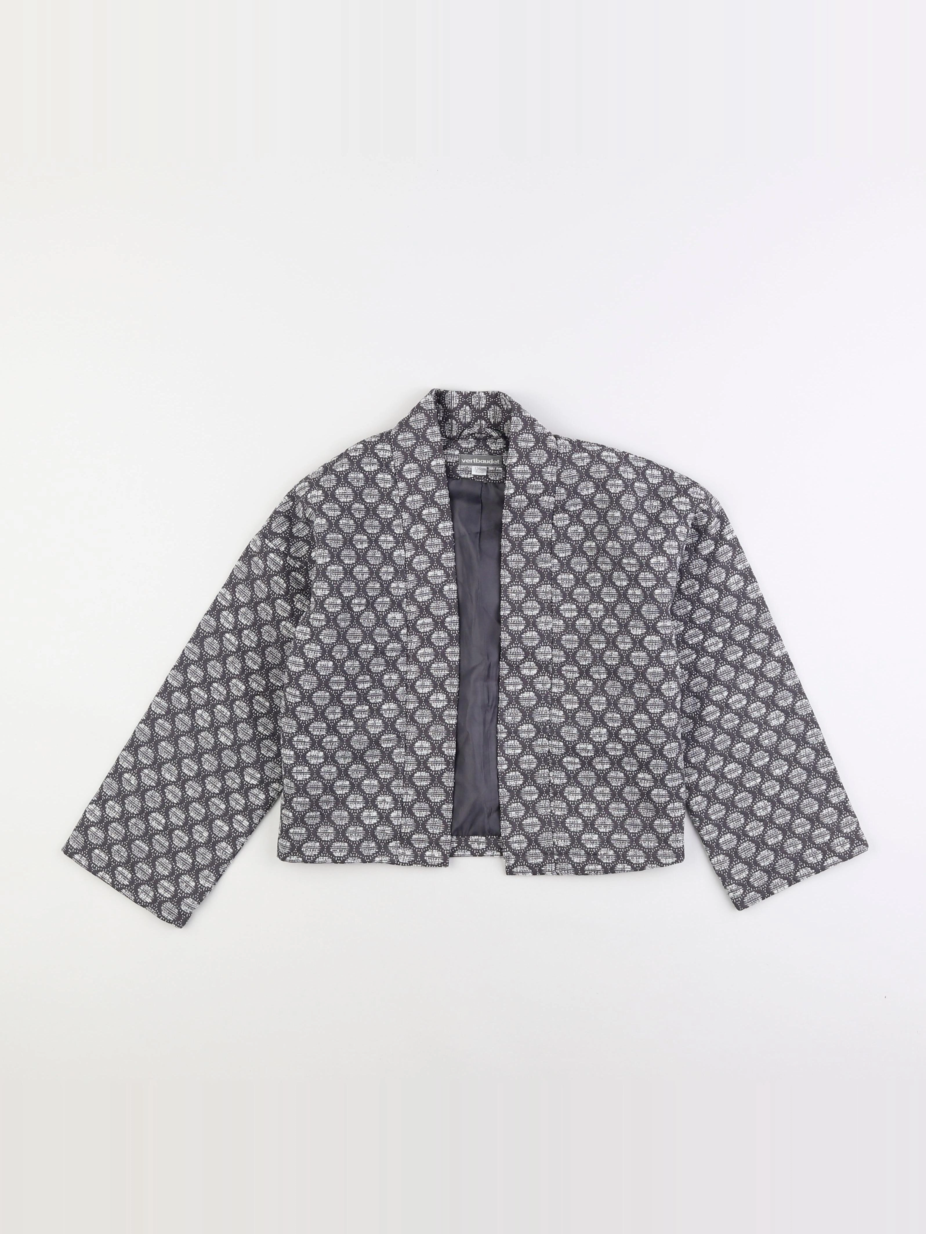 Vertbaudet - veste gris - 8 ans