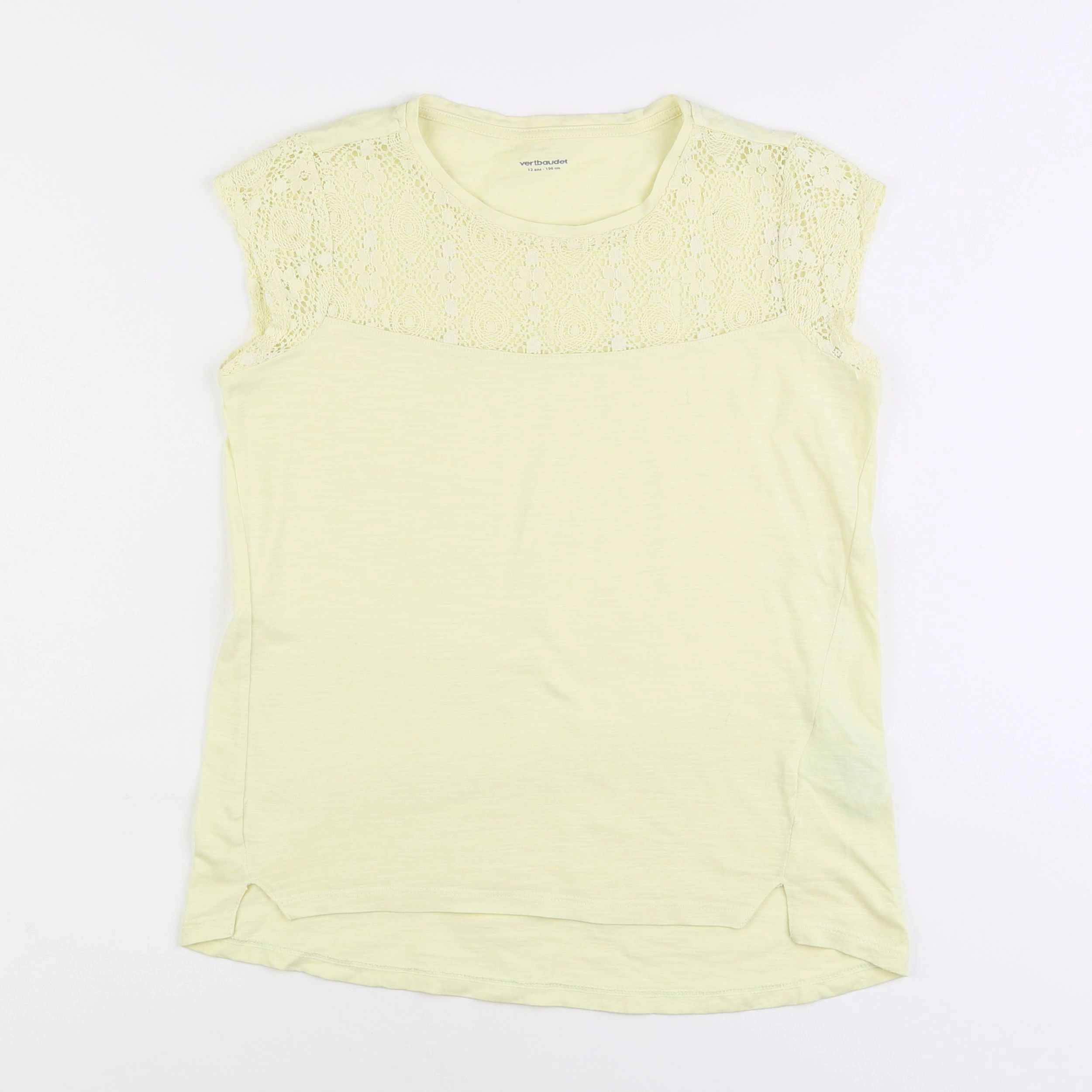 Vertbaudet - tee-shirt jaune - 12 ans