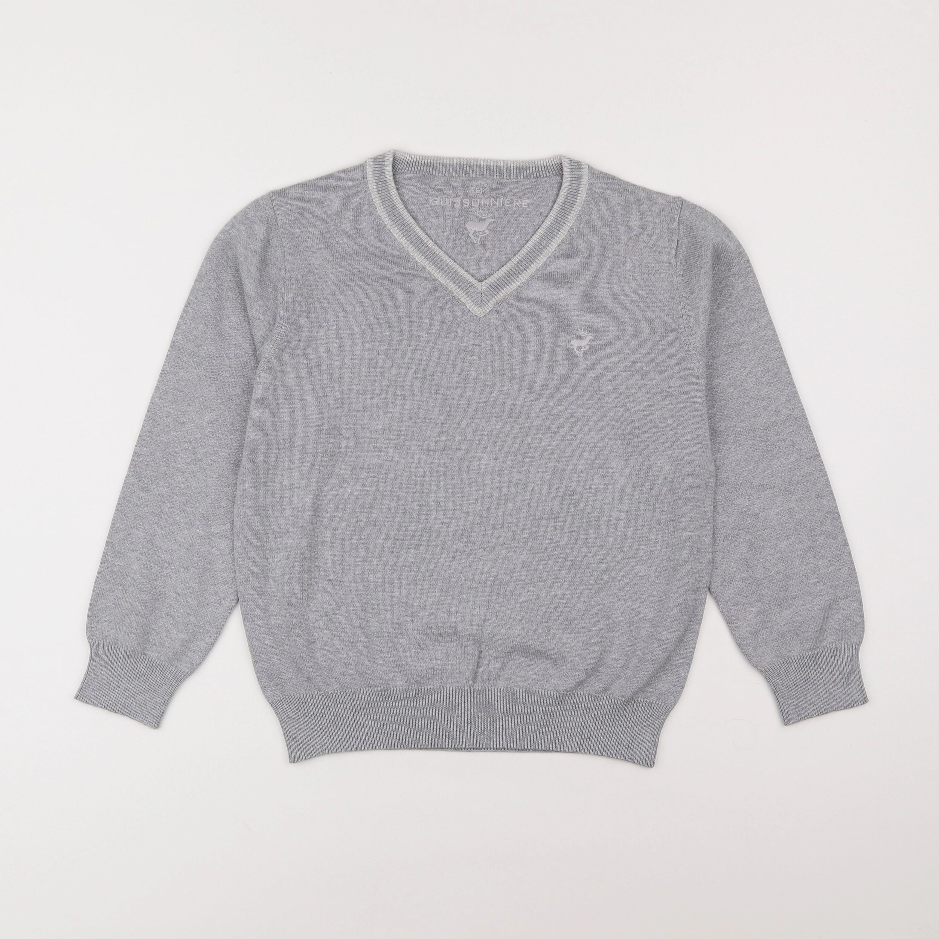 Buissonnière - pull gris - 8 ans