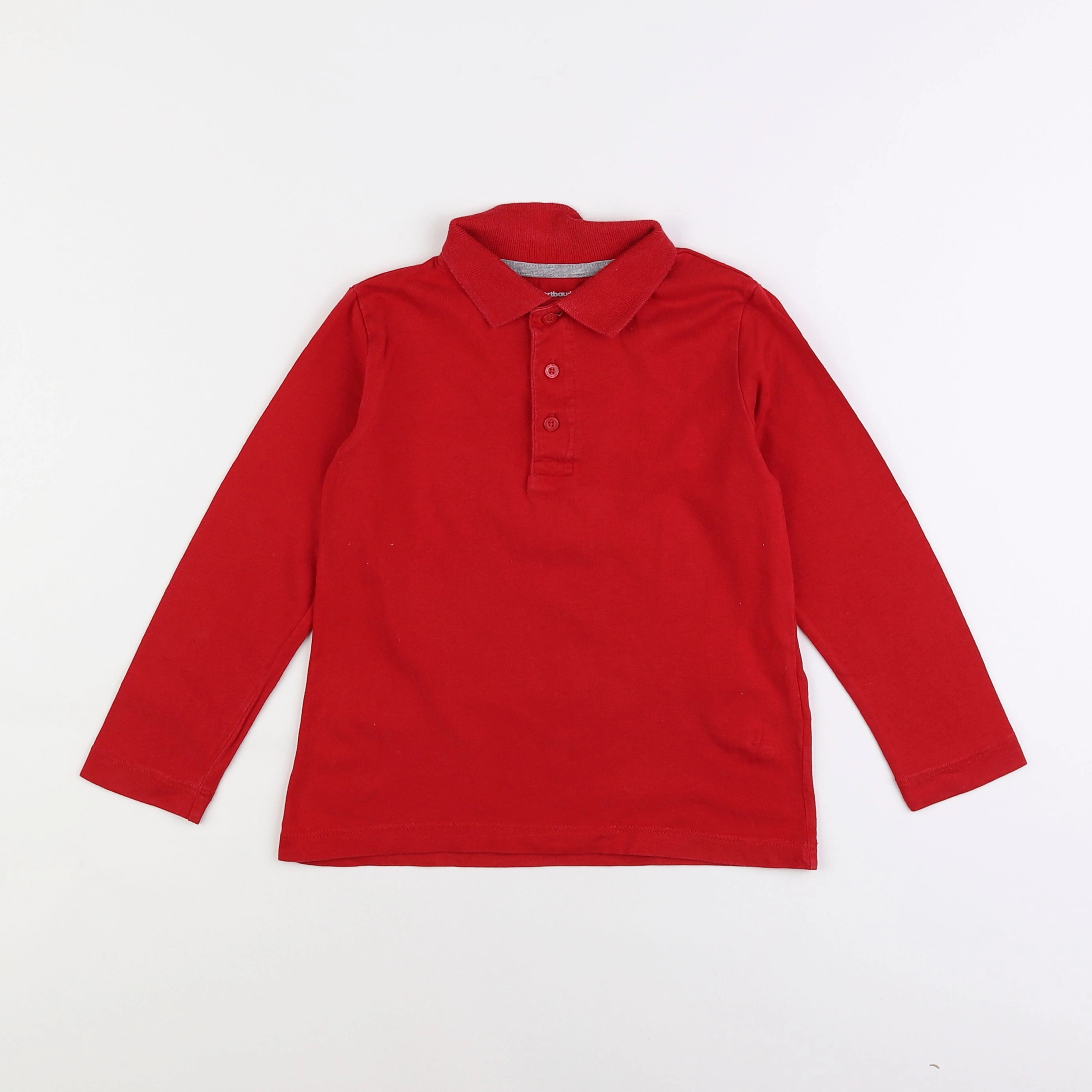 Vertbaudet - polo rouge - 6 ans