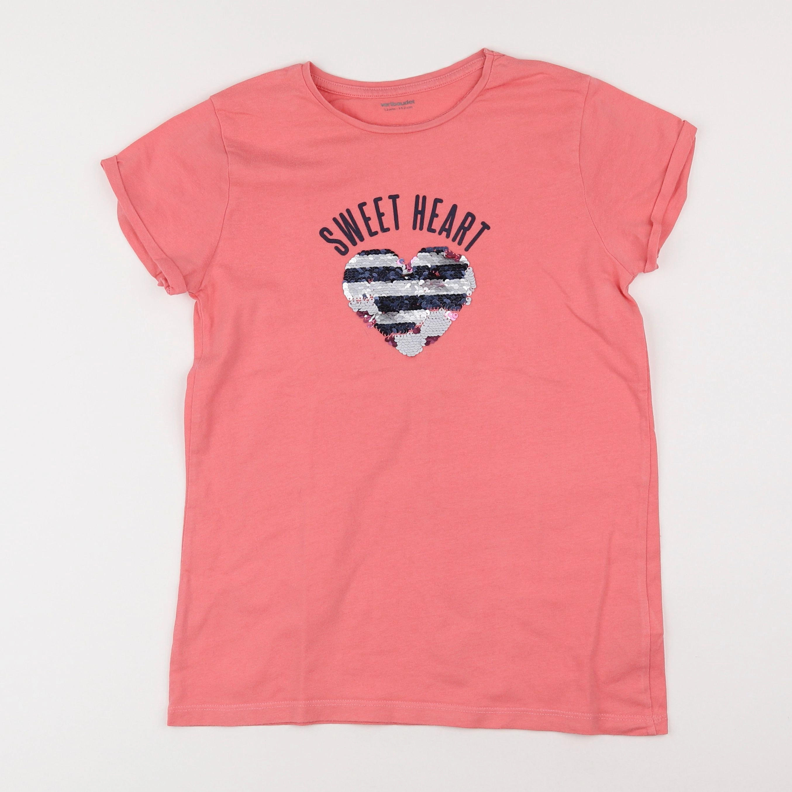 Vertbaudet - tee-shirt rose - 12 ans