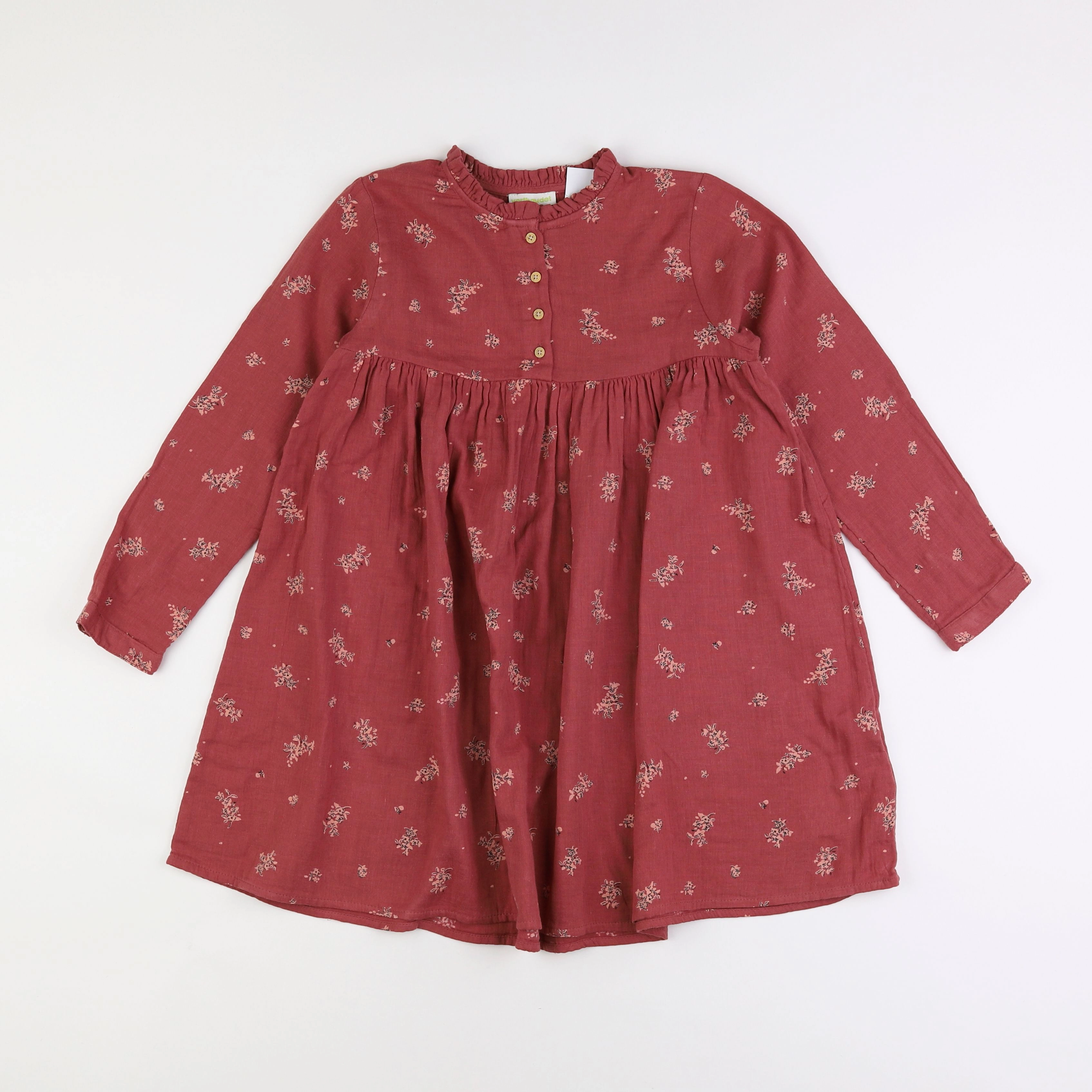 Vertbaudet - robe rouge - 8 ans