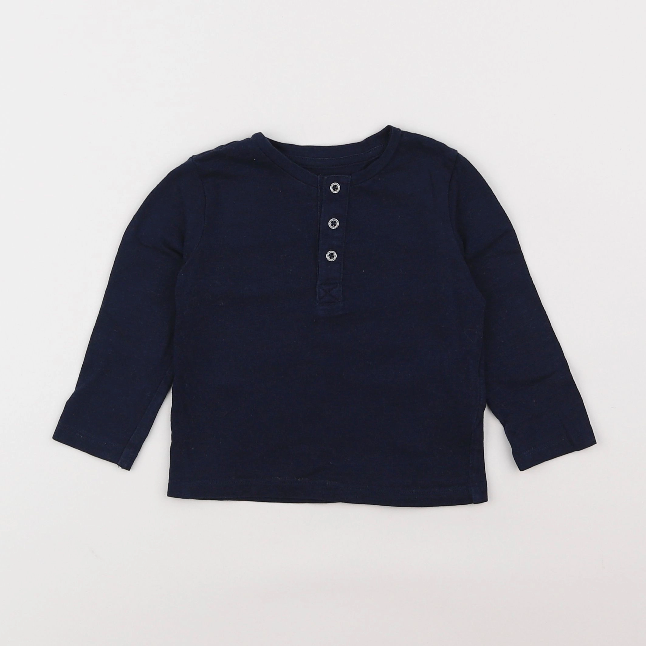 Vertbaudet - tee-shirt bleu - 12 mois