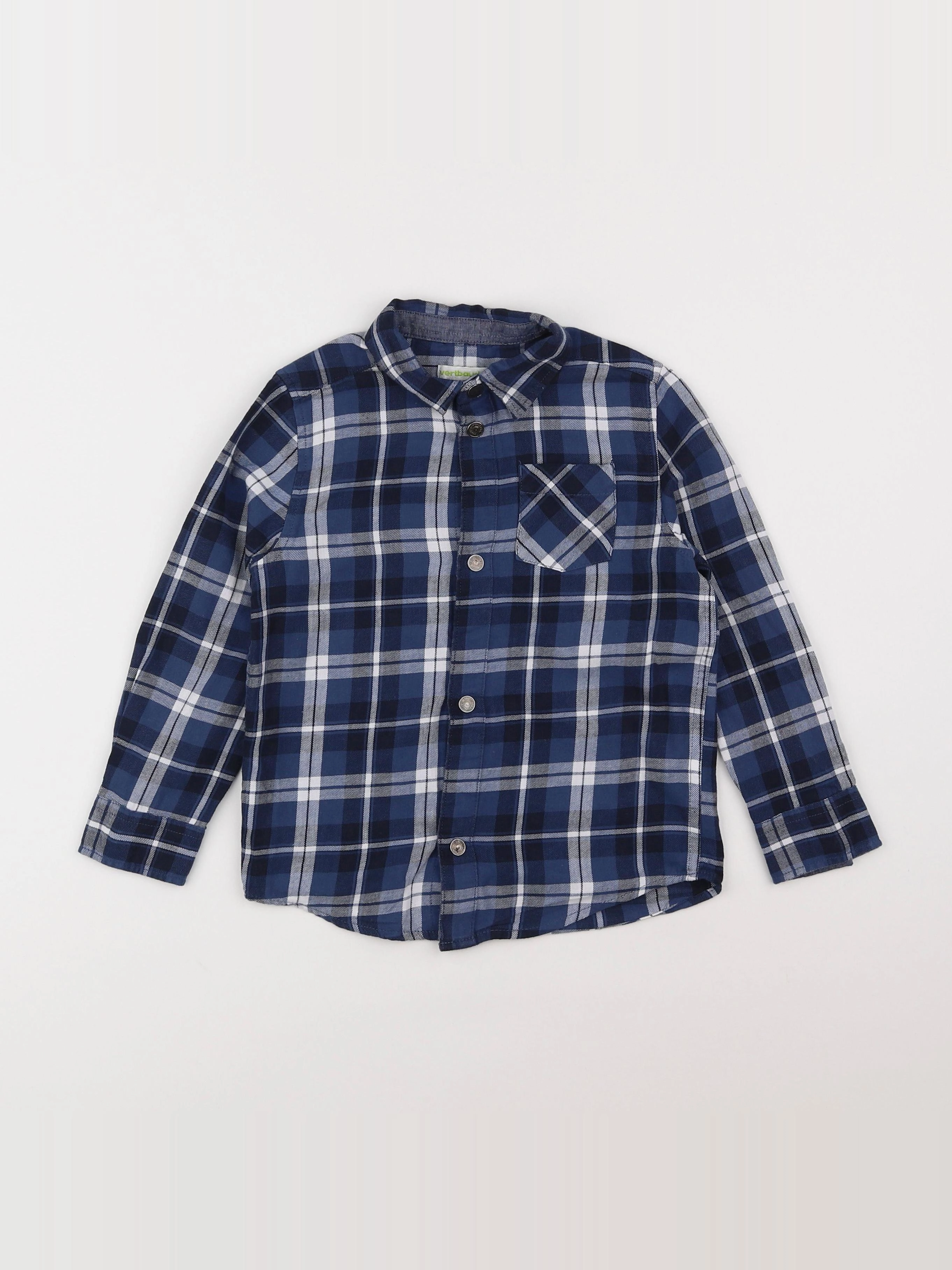 Vertbaudet - chemise bleu - 5 ans
