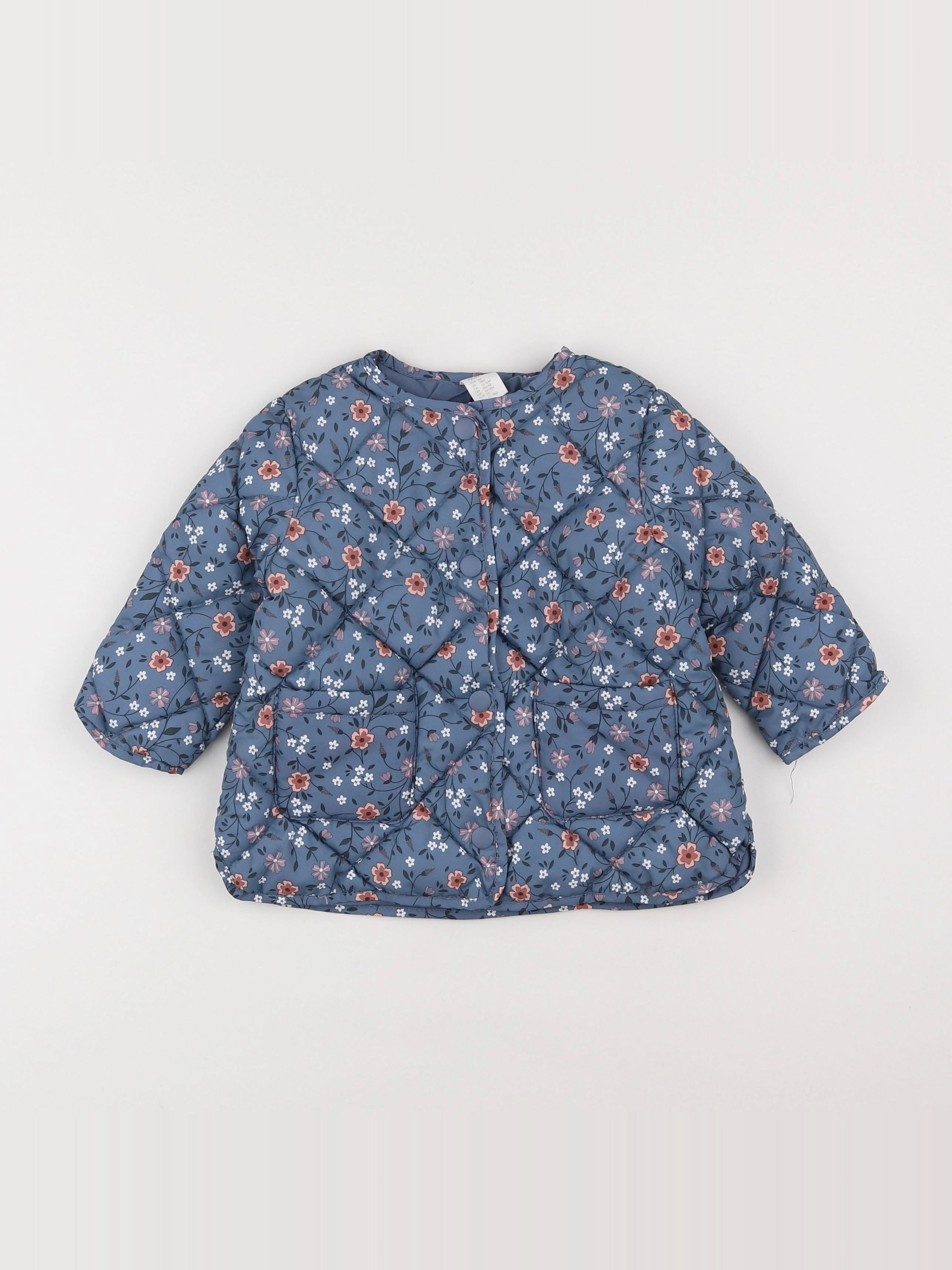 H&M - doudoune bleu - 12/18 mois