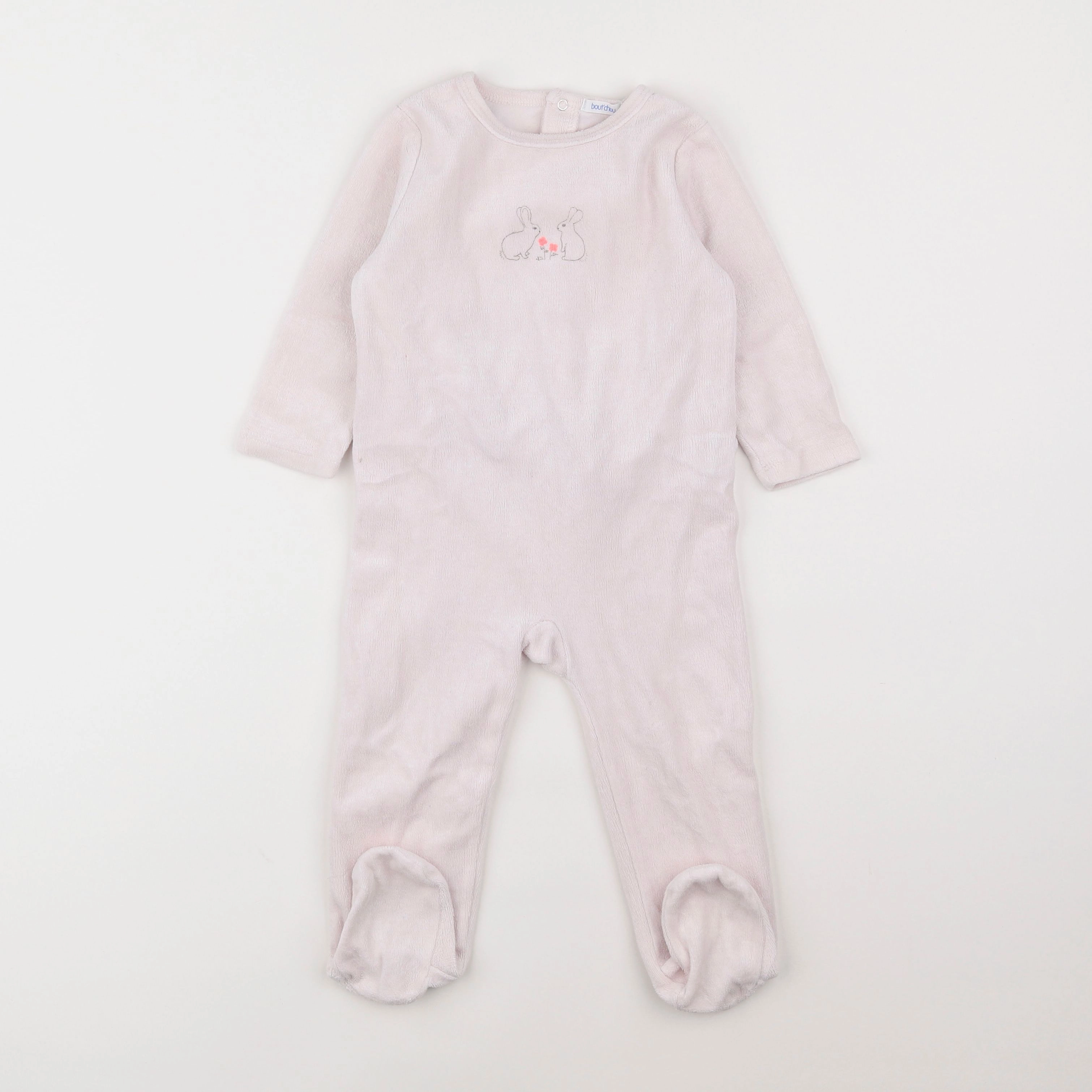 Boutchou - pyjama velours rose - 18 mois