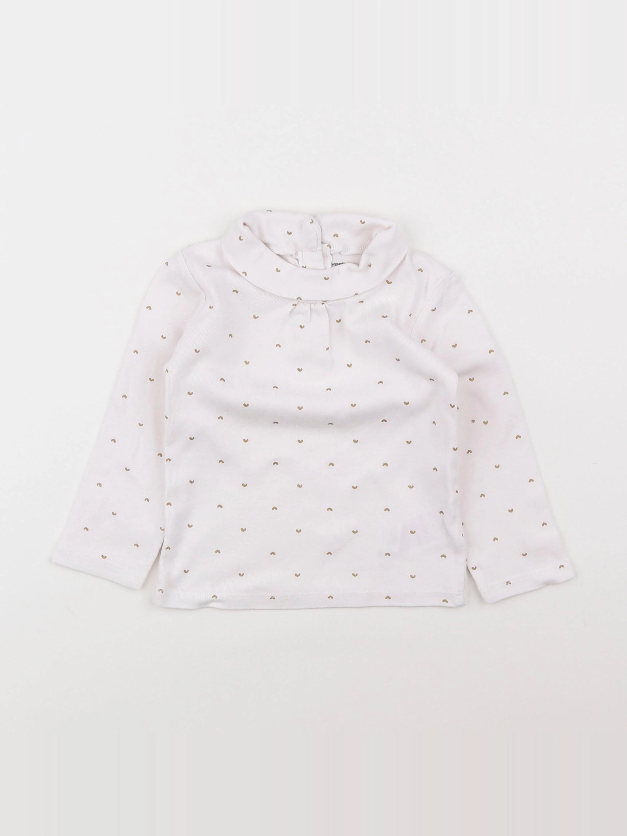 Vertbaudet - sous-pull blanc - 2 ans