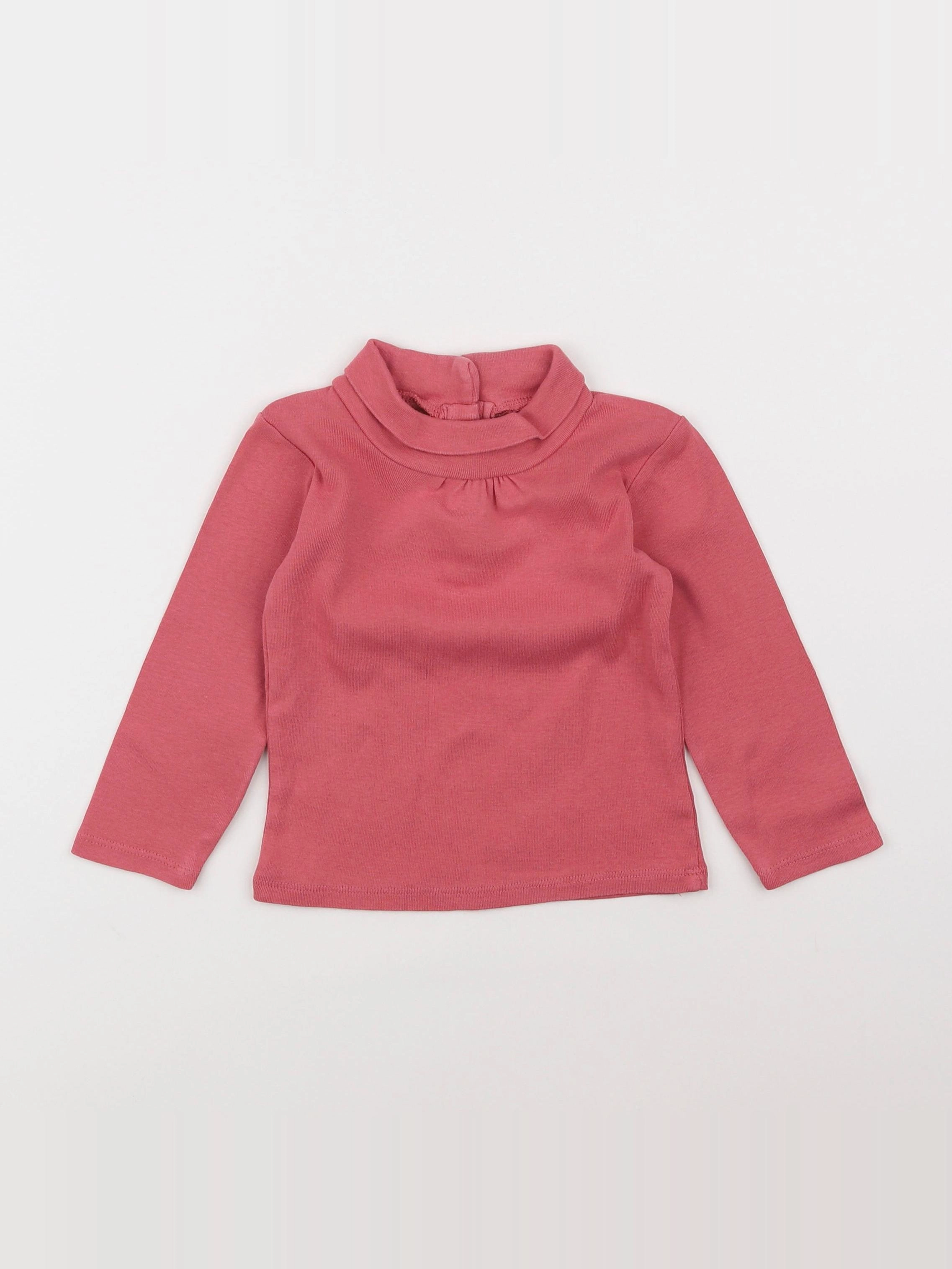 Vertbaudet - sous-pull rose - 2 ans