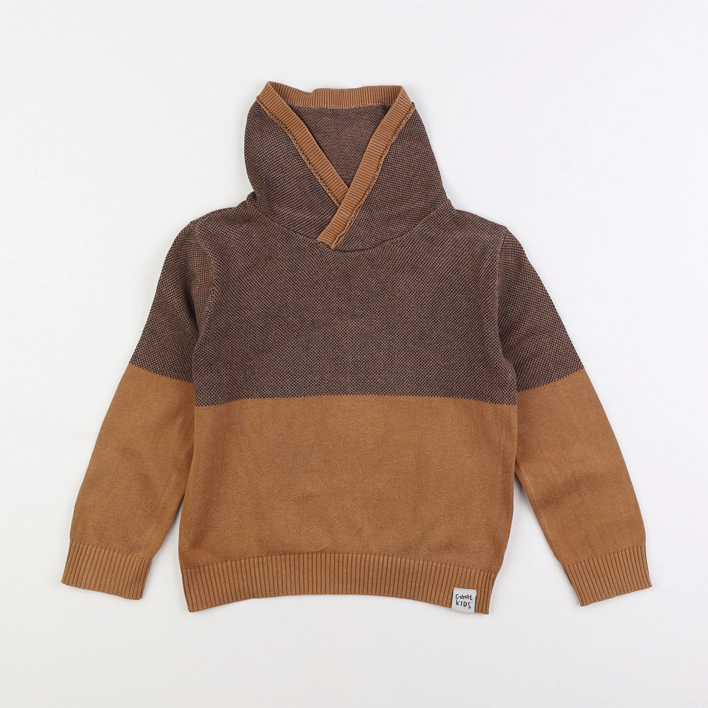 Vertbaudet - pull marron - 6 ans