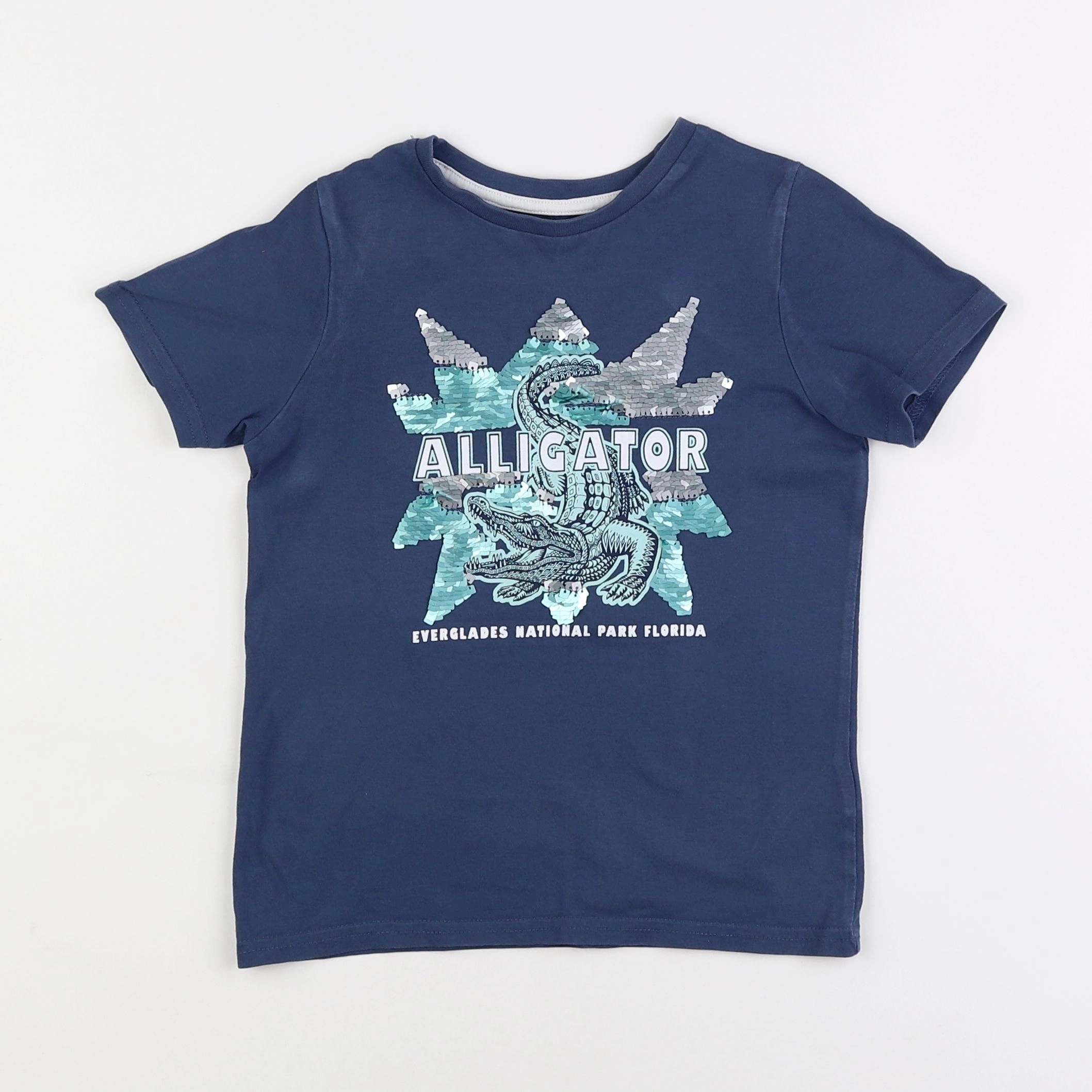 Vertbaudet - tee-shirt bleu - 5 ans