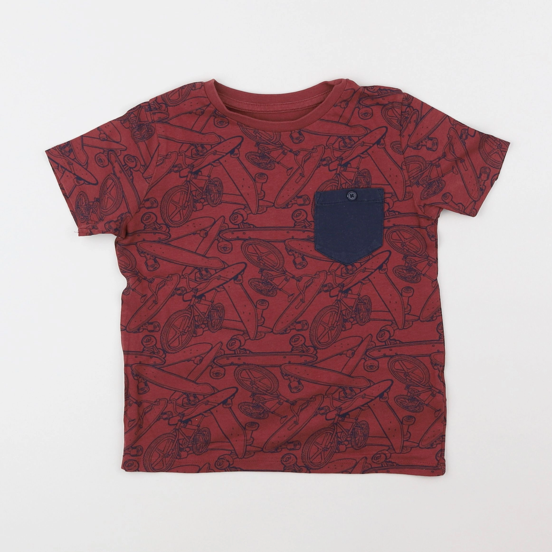 Vertbaudet - tee-shirt marron - 6 ans