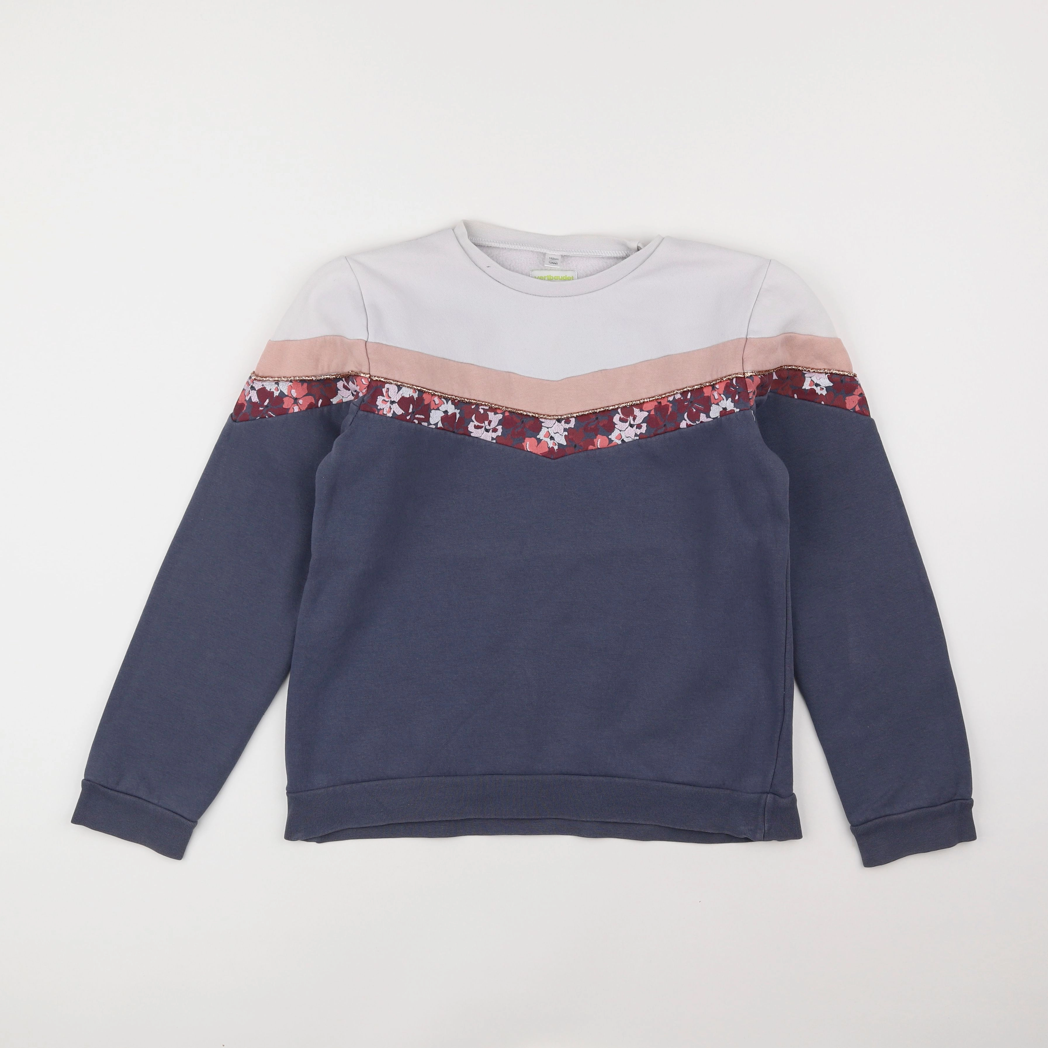 Vertbaudet - sweat multicolore - 12 ans