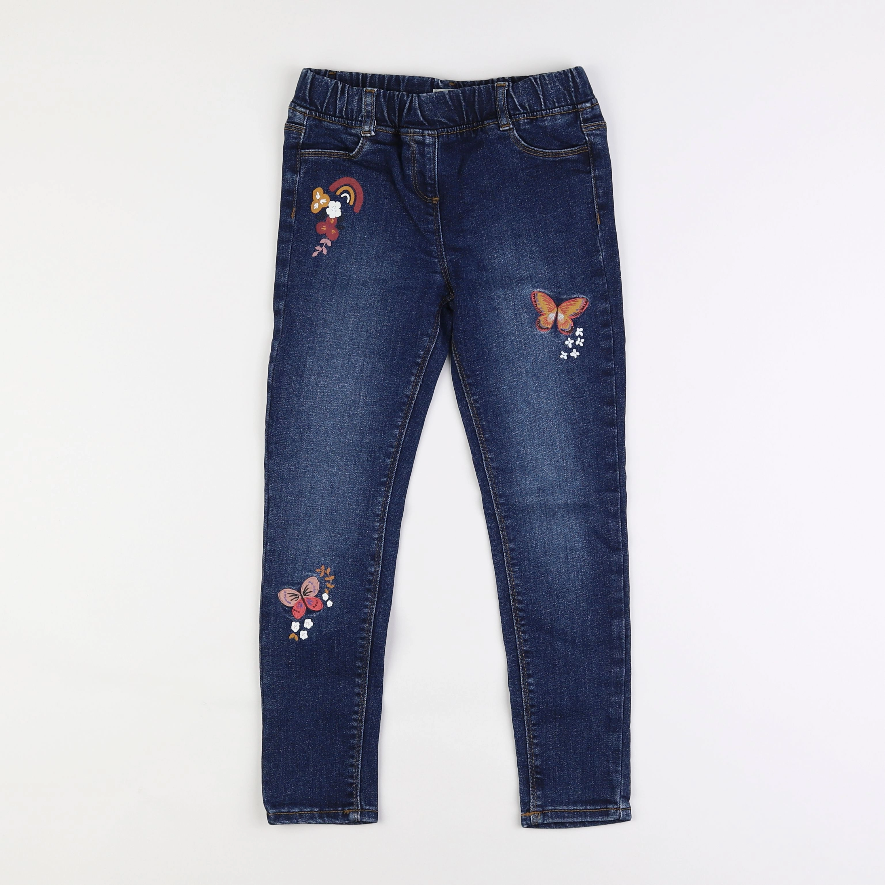 Vertbaudet - jegging bleu - 8 ans