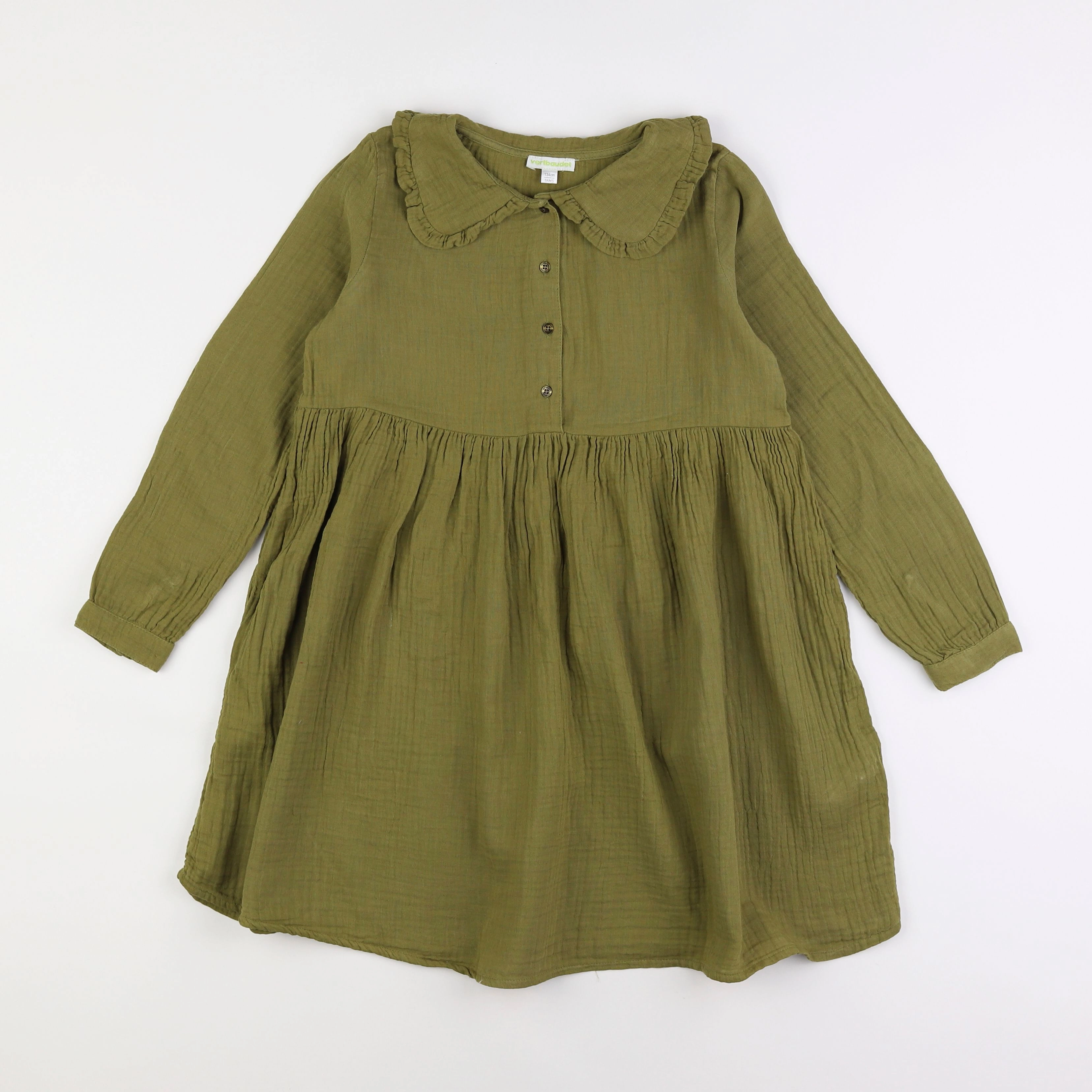 Vertbaudet - robe vert - 9 ans