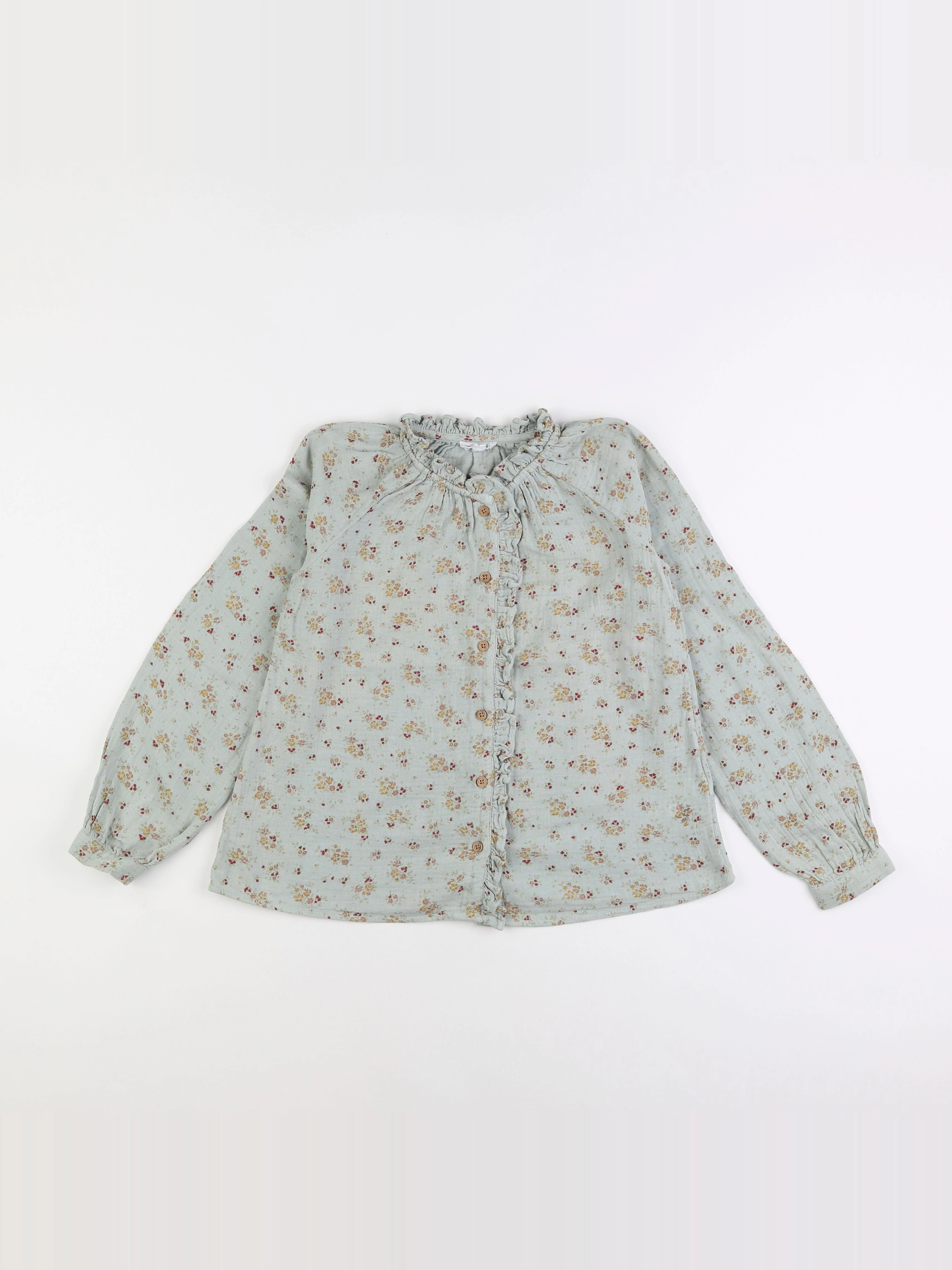 Vertbaudet - blouse vert - 9 ans