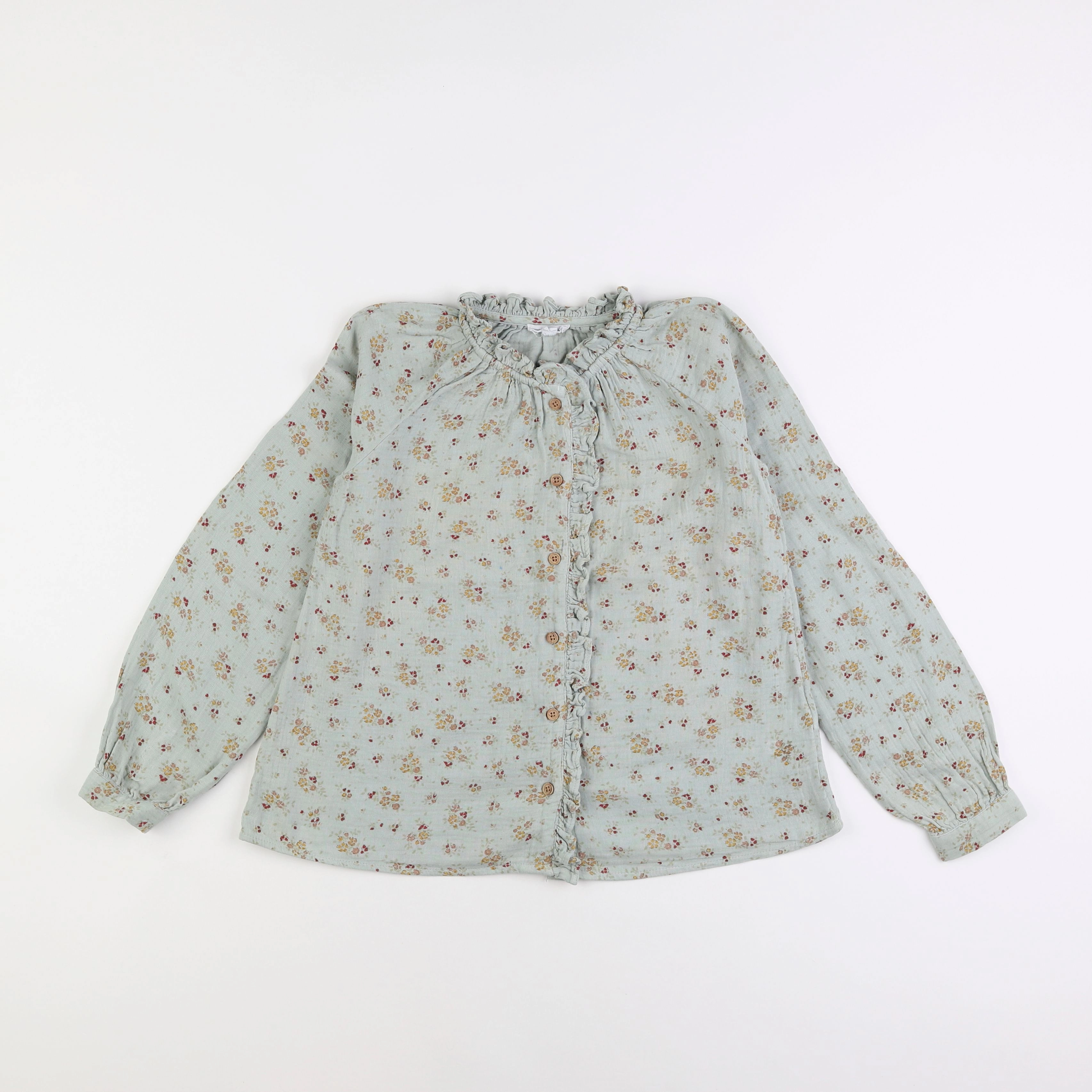 Vertbaudet - blouse vert - 9 ans