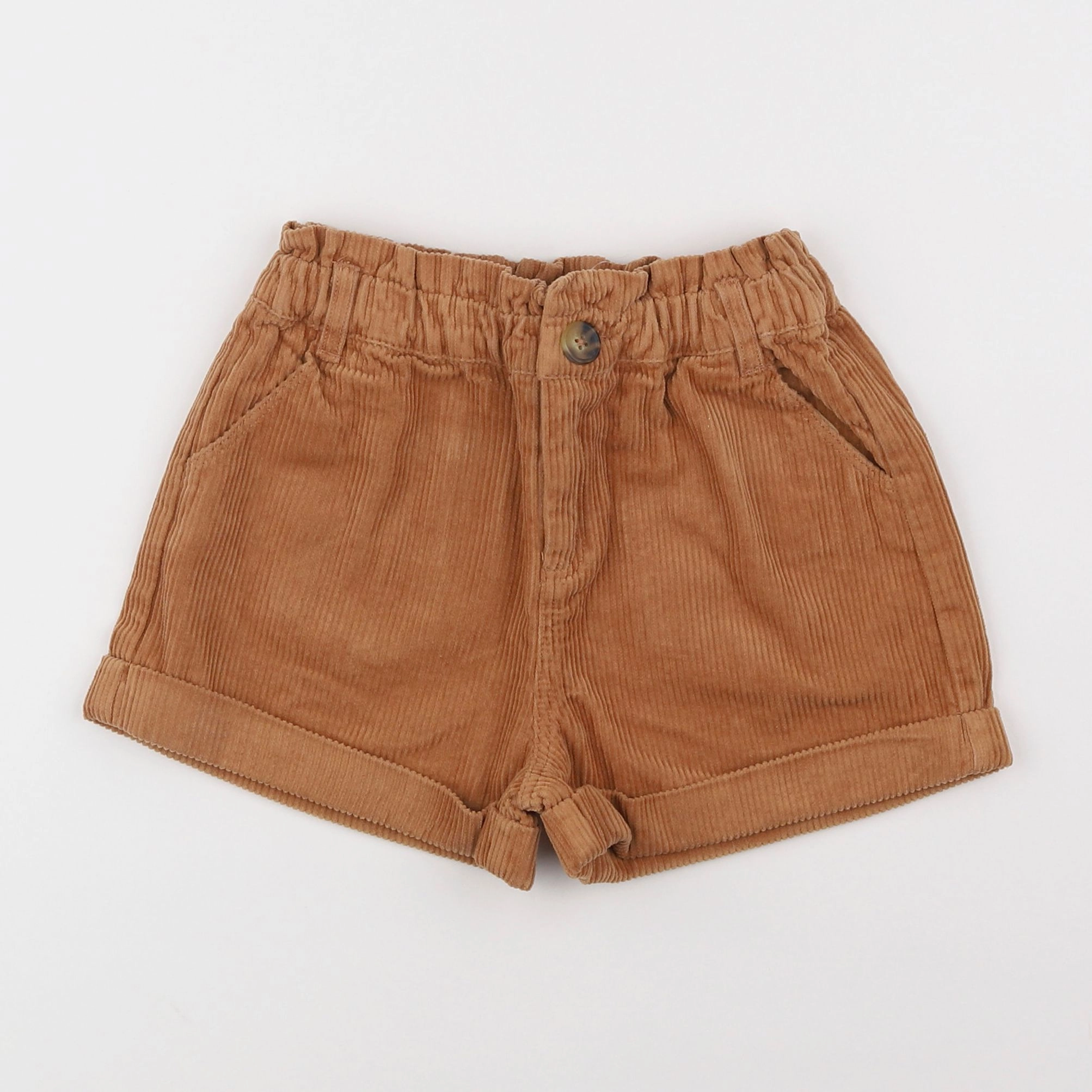 Vertbaudet - short marron - 7 ans