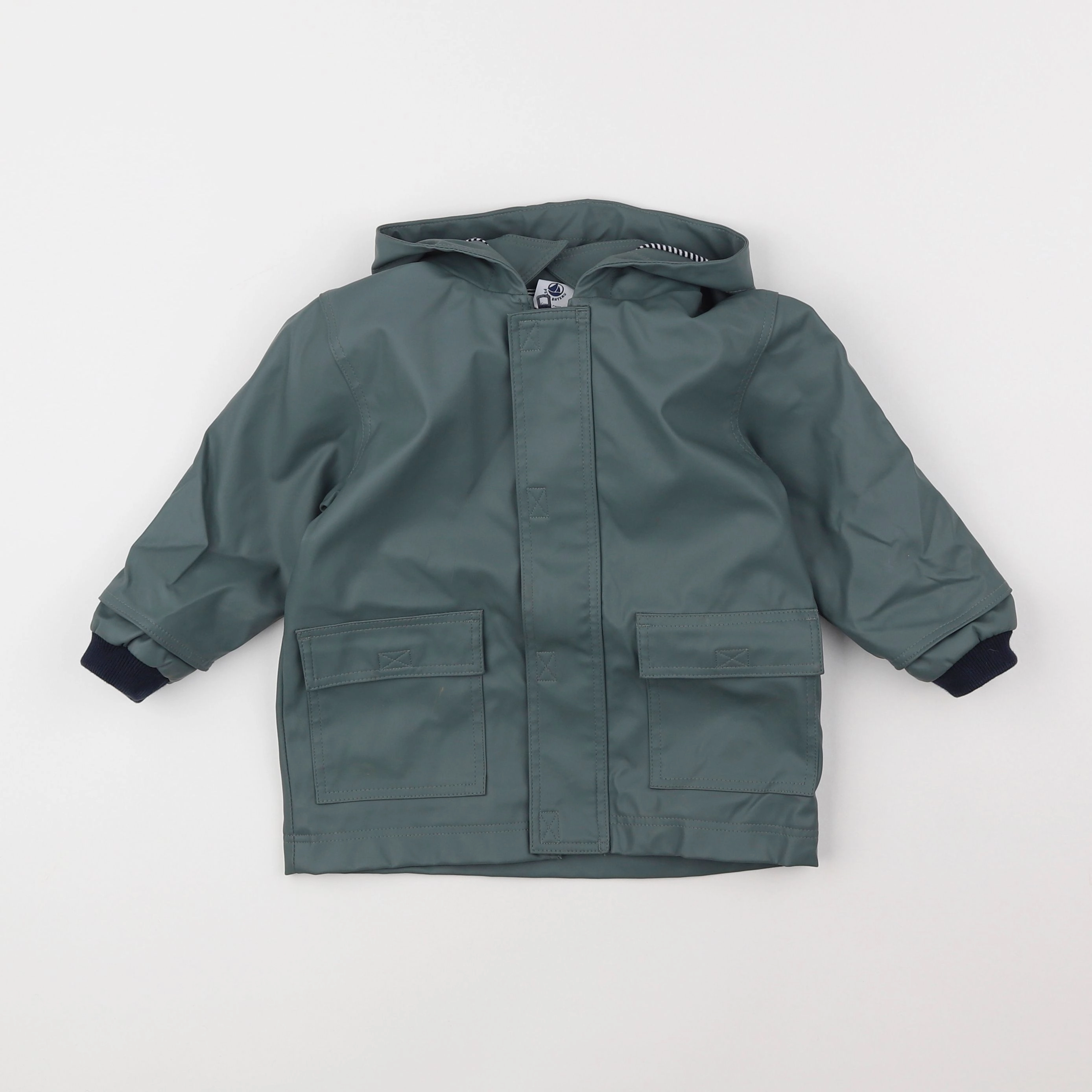 Petit Bateau - imperméable vert - 18 mois