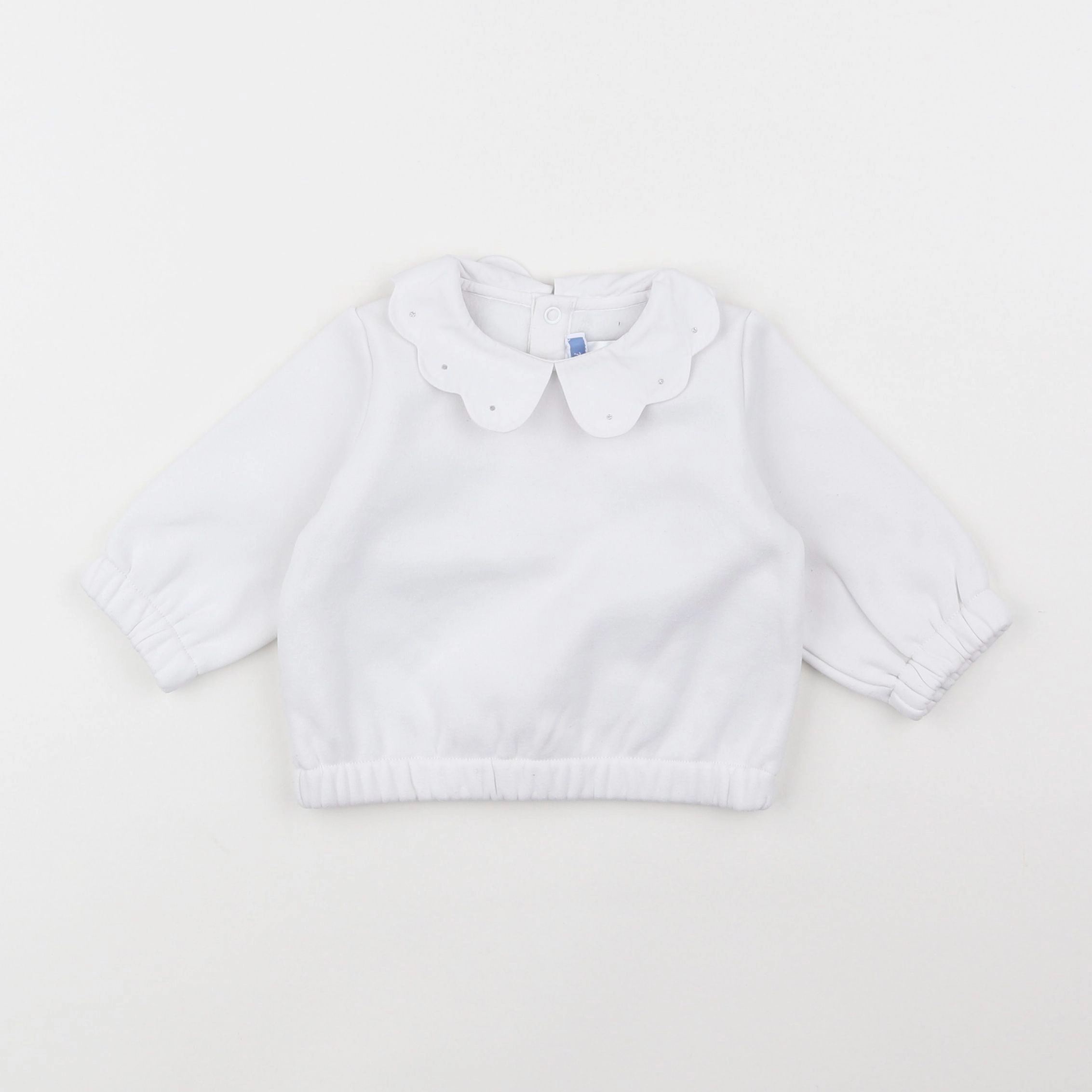 Jacadi - sweat blanc - 6 mois