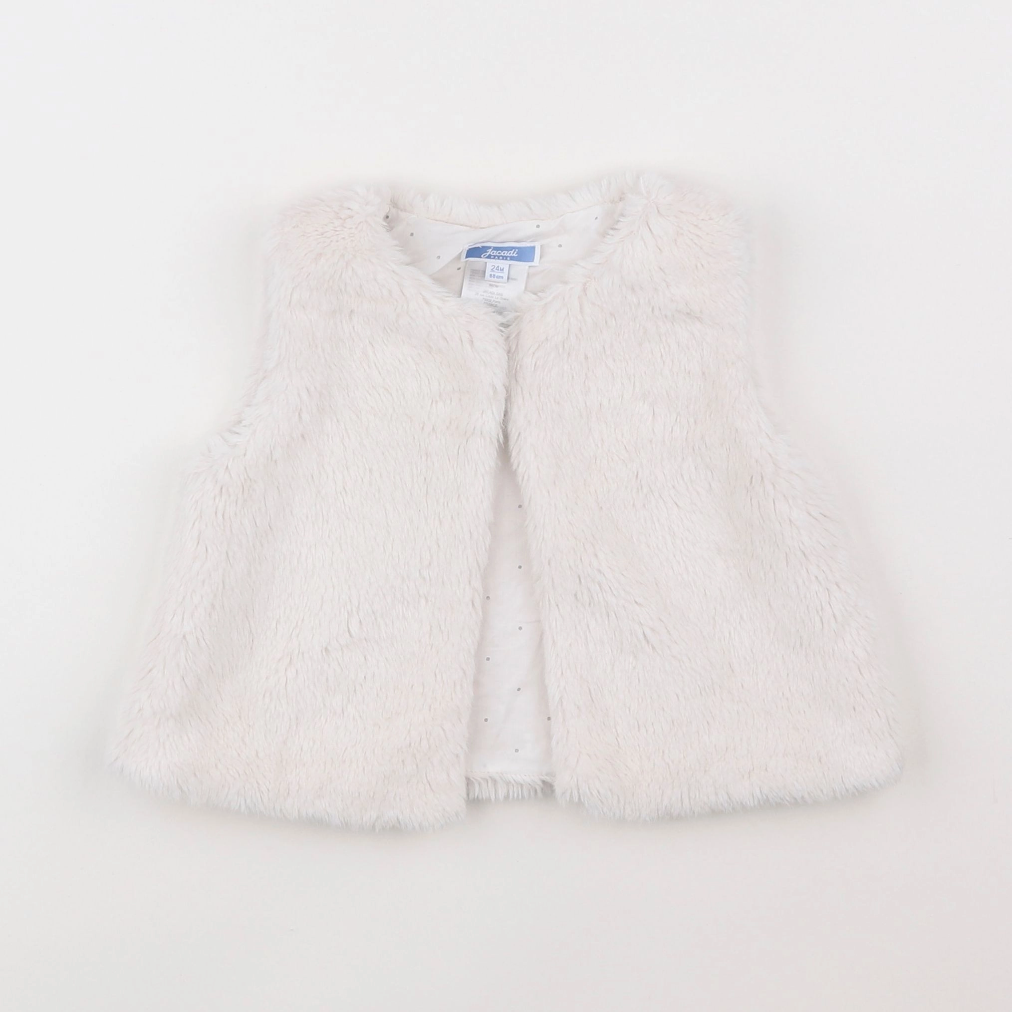 Jacadi - gilet blanc - 2 ans