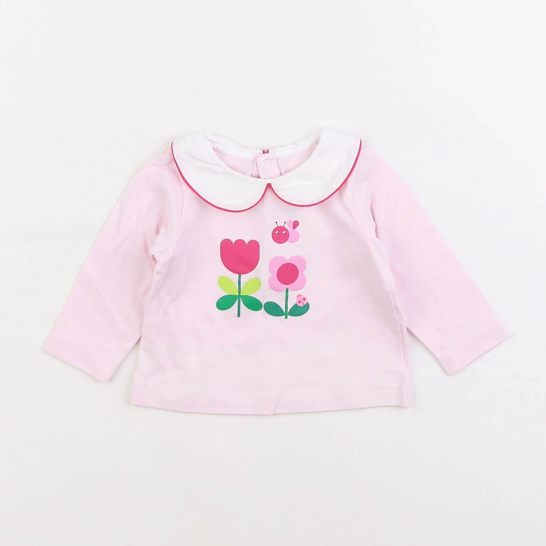 Jacadi - tee-shirt rose - 6 mois