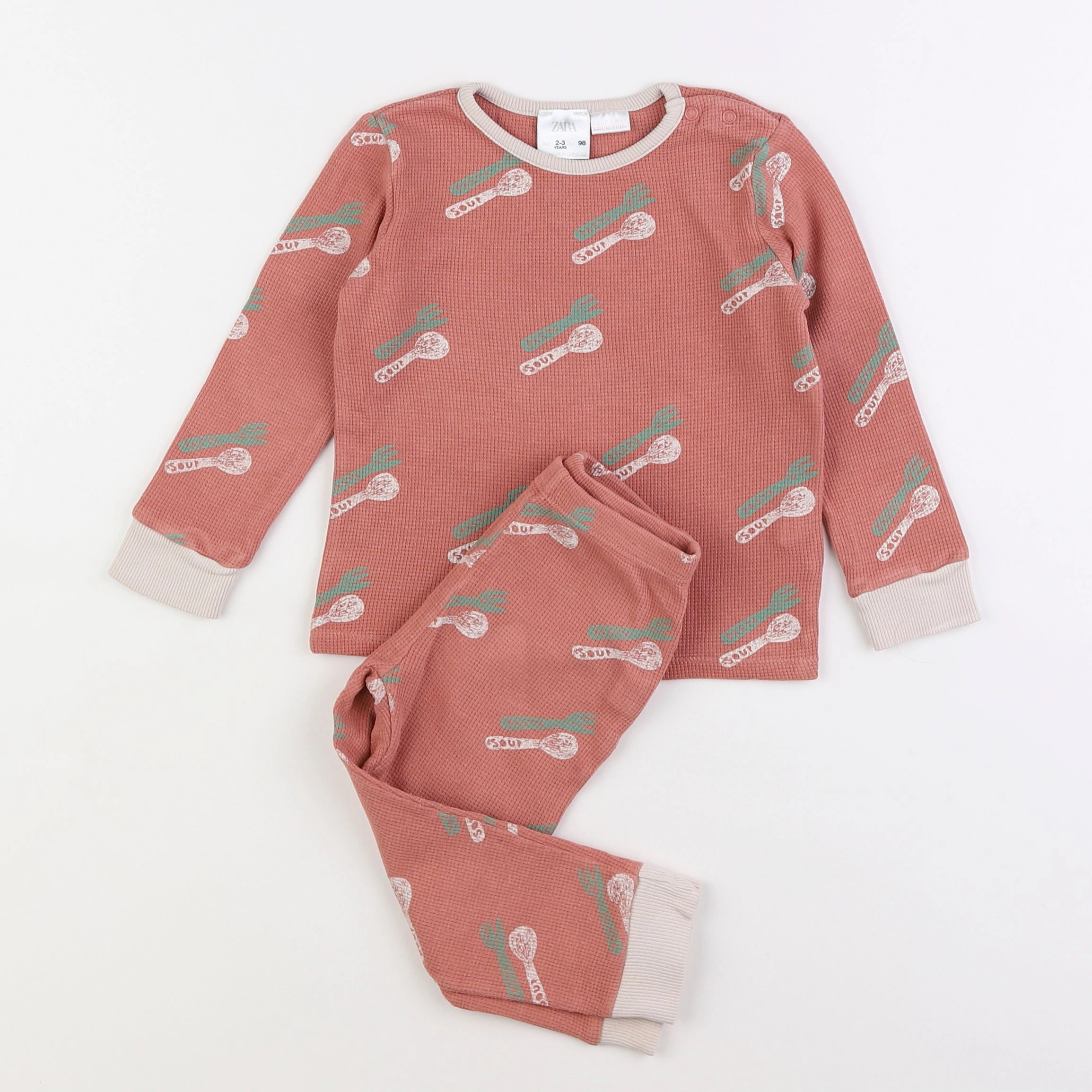 Zara - pyjama coton multicolore - 2/3 ans