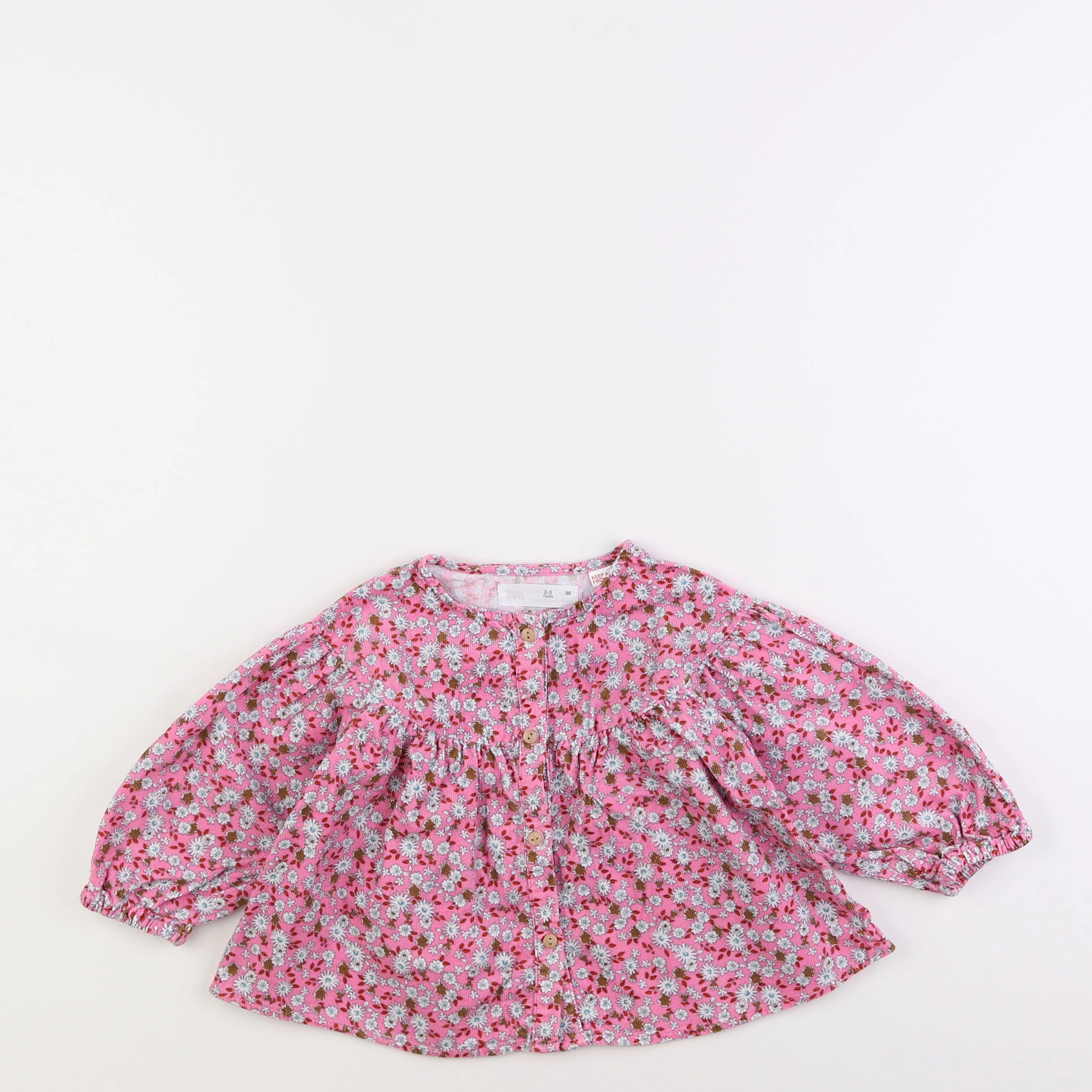 Zara - blouse rose - 2/3 ans