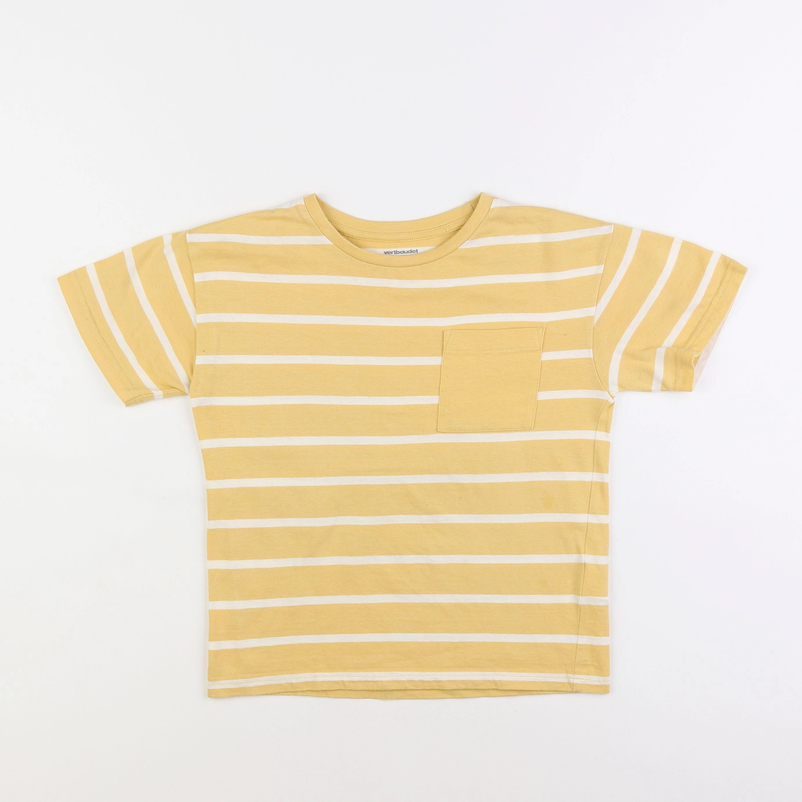 Vertbaudet - tee-shirt jaune - 8 ans