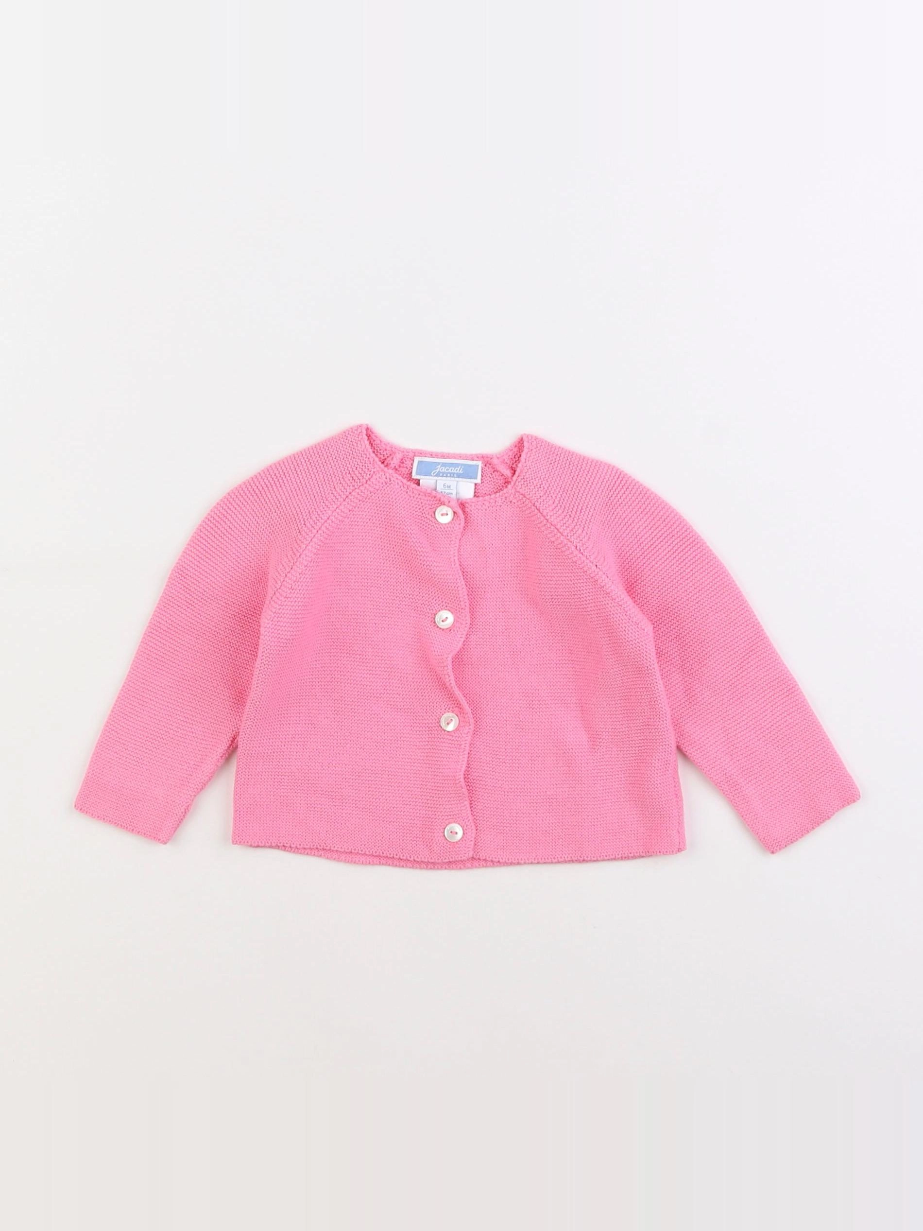 Jacadi - gilet rose - 6 mois