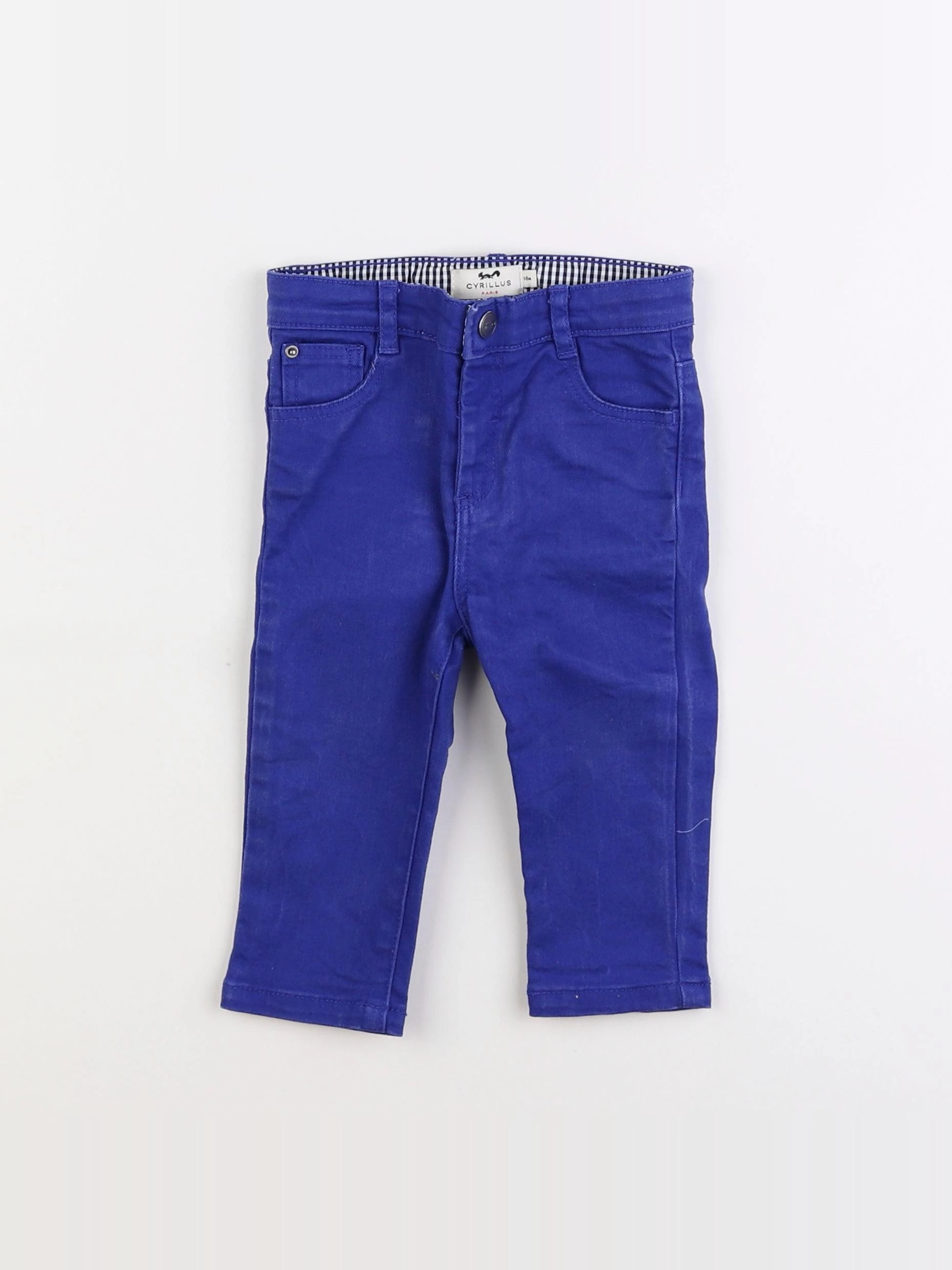 Cyrillus - pantalon bleu - 18 mois
