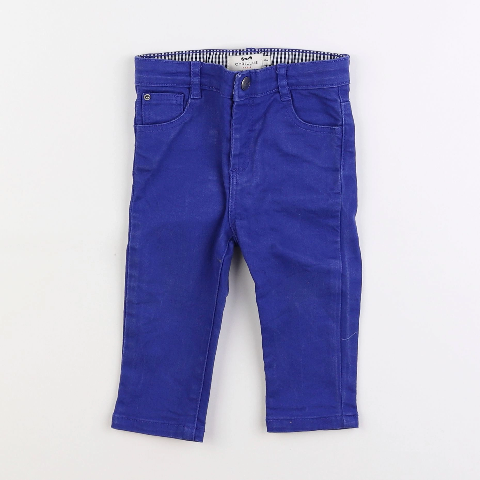 Cyrillus - pantalon bleu - 18 mois