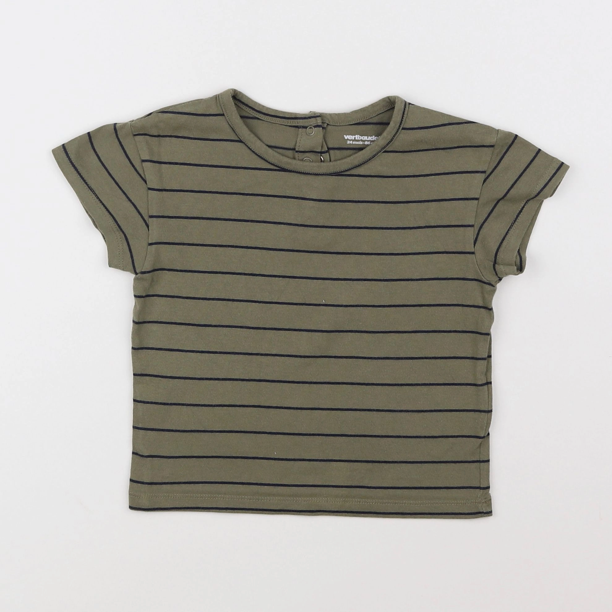 Vertbaudet - tee-shirt vert - 2 ans