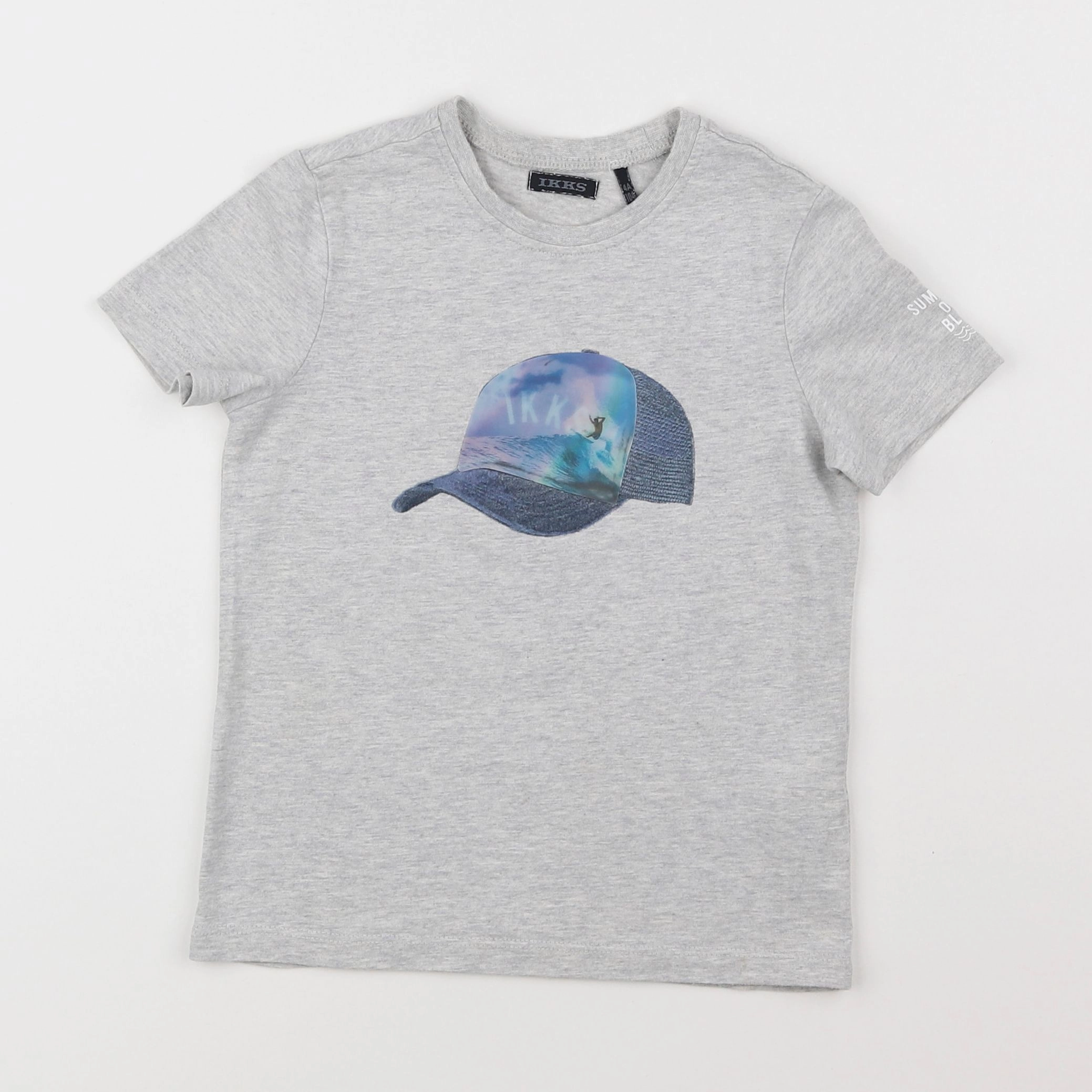 IKKS - tee-shirt gris - 4 ans