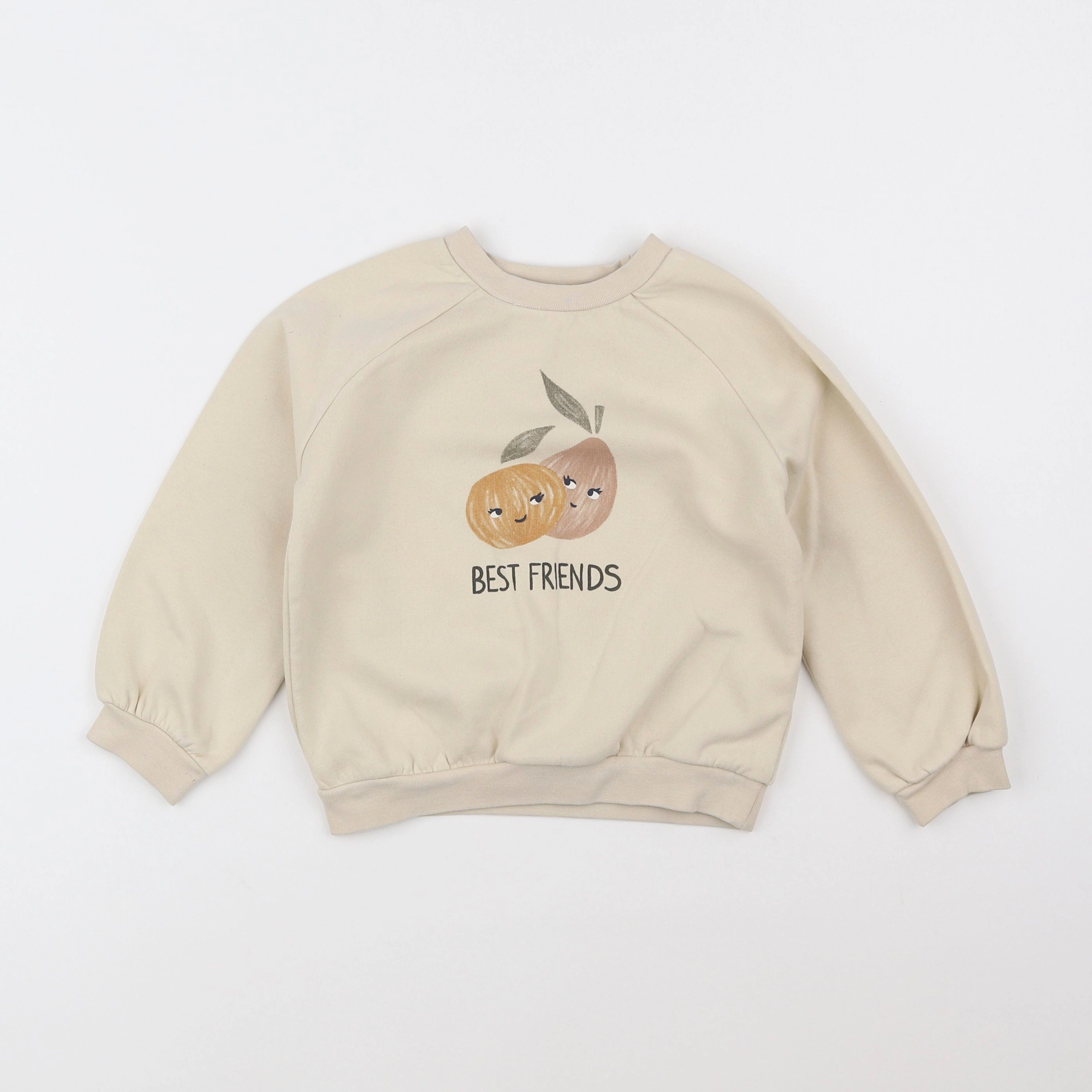 Vertbaudet - sweat beige - 4 ans