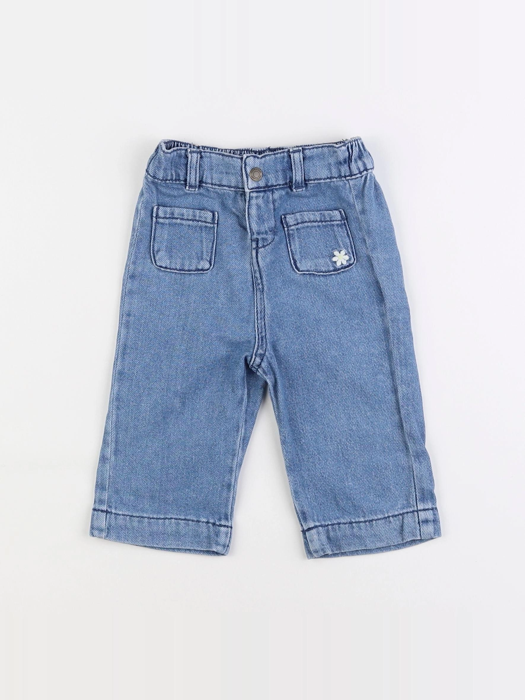Vertbaudet - jean bleu - 9 mois